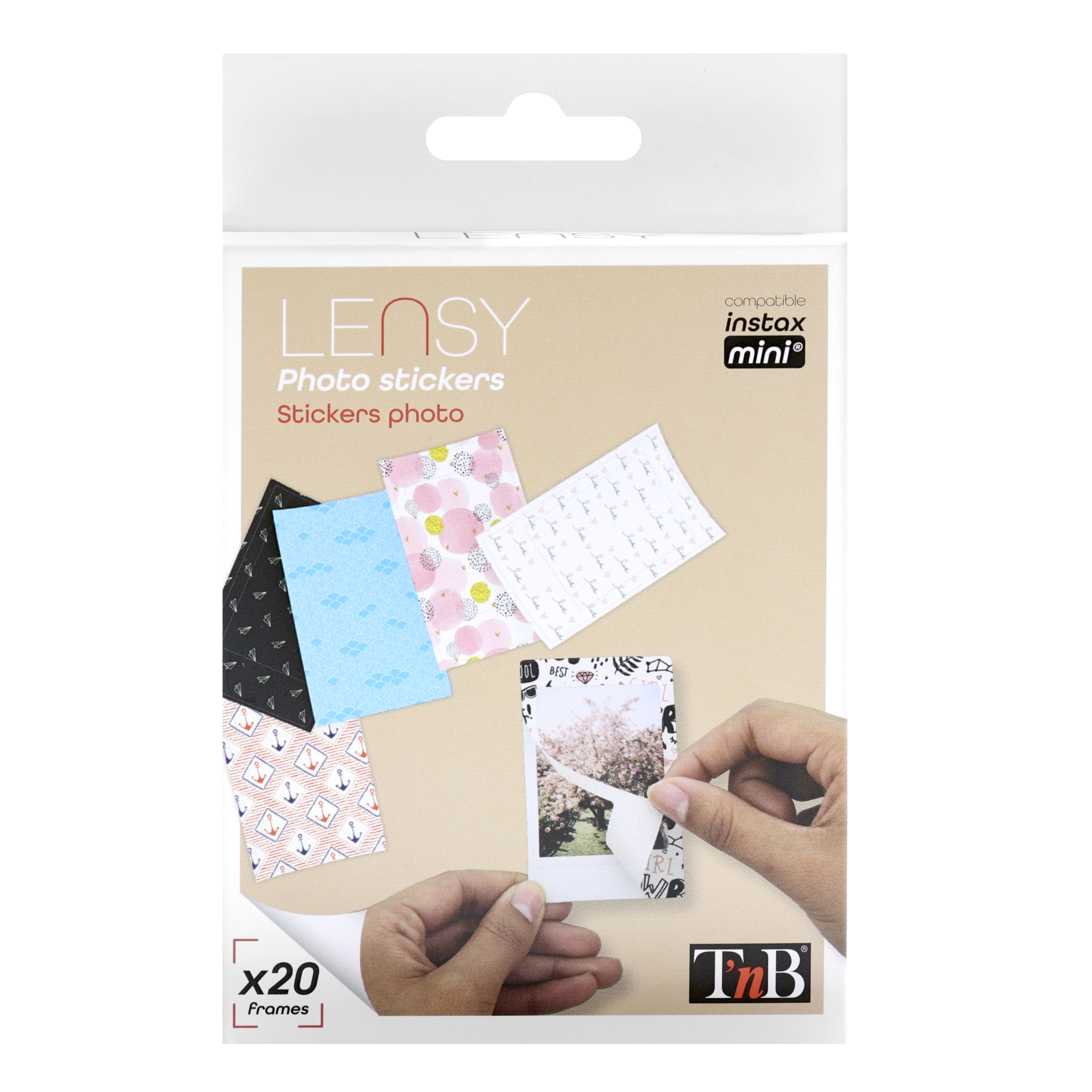 20 mini photo stickers6