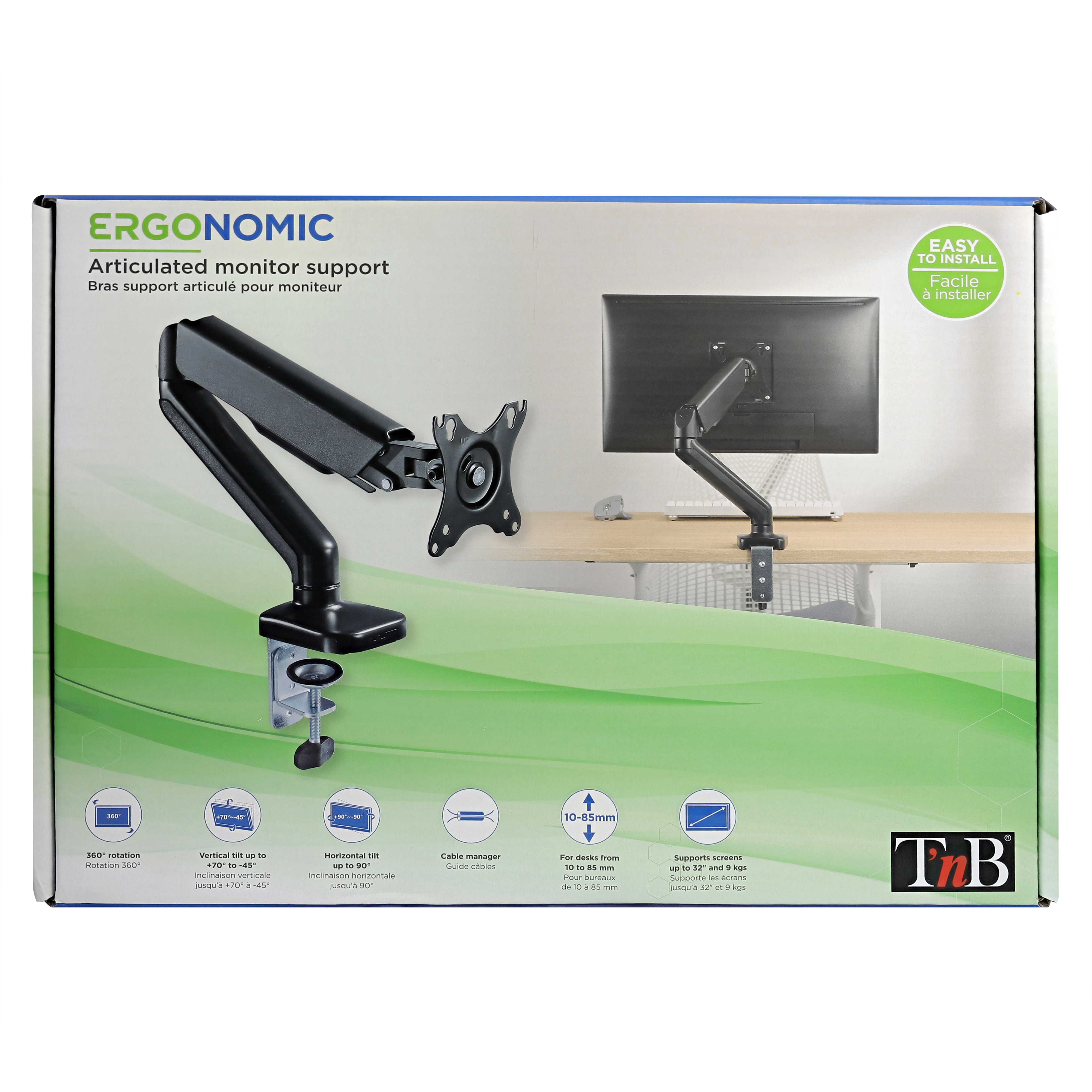 Bras support articulé pour moniteur5