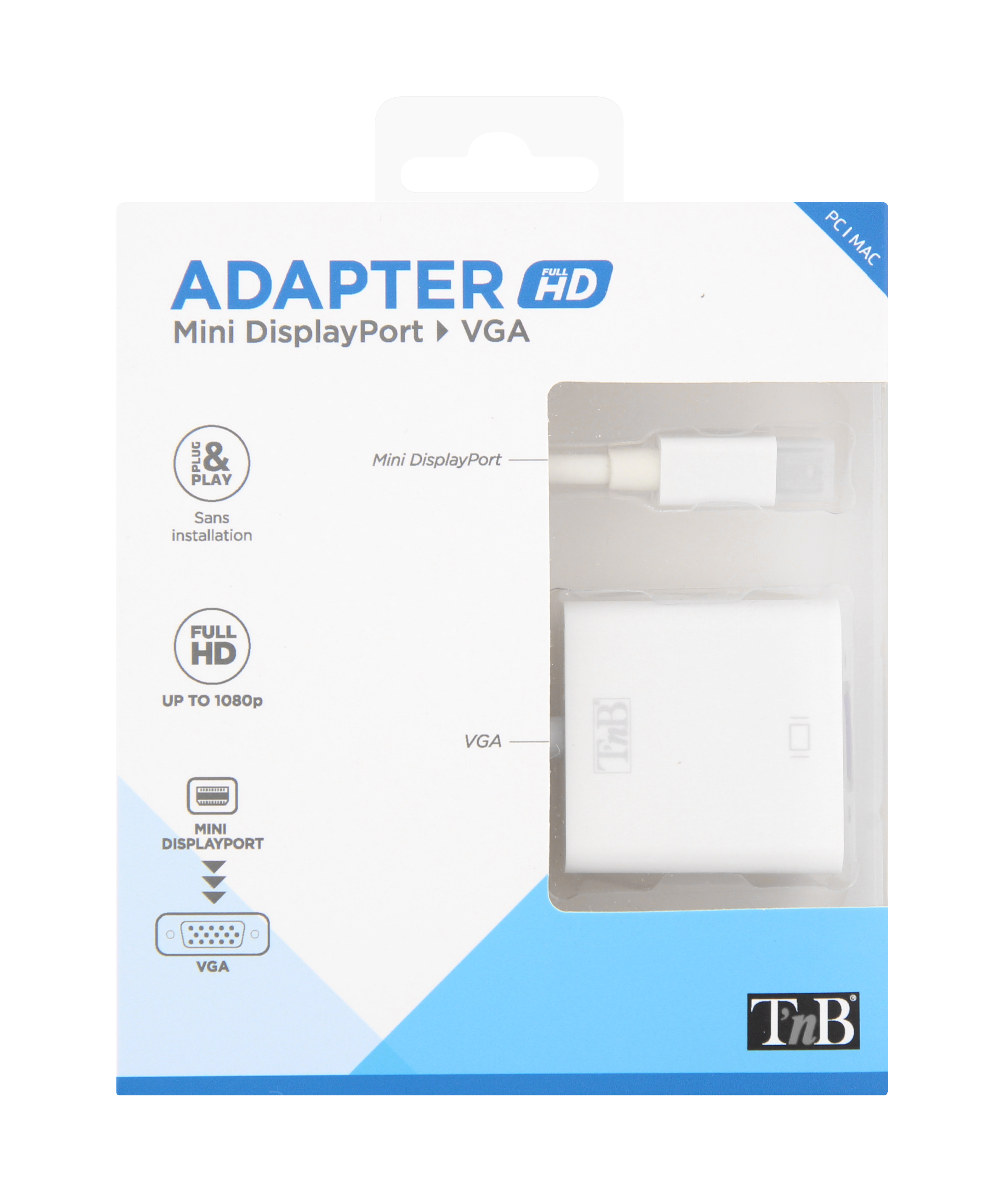 Adaptateur mini DisplayPort vers VGA3