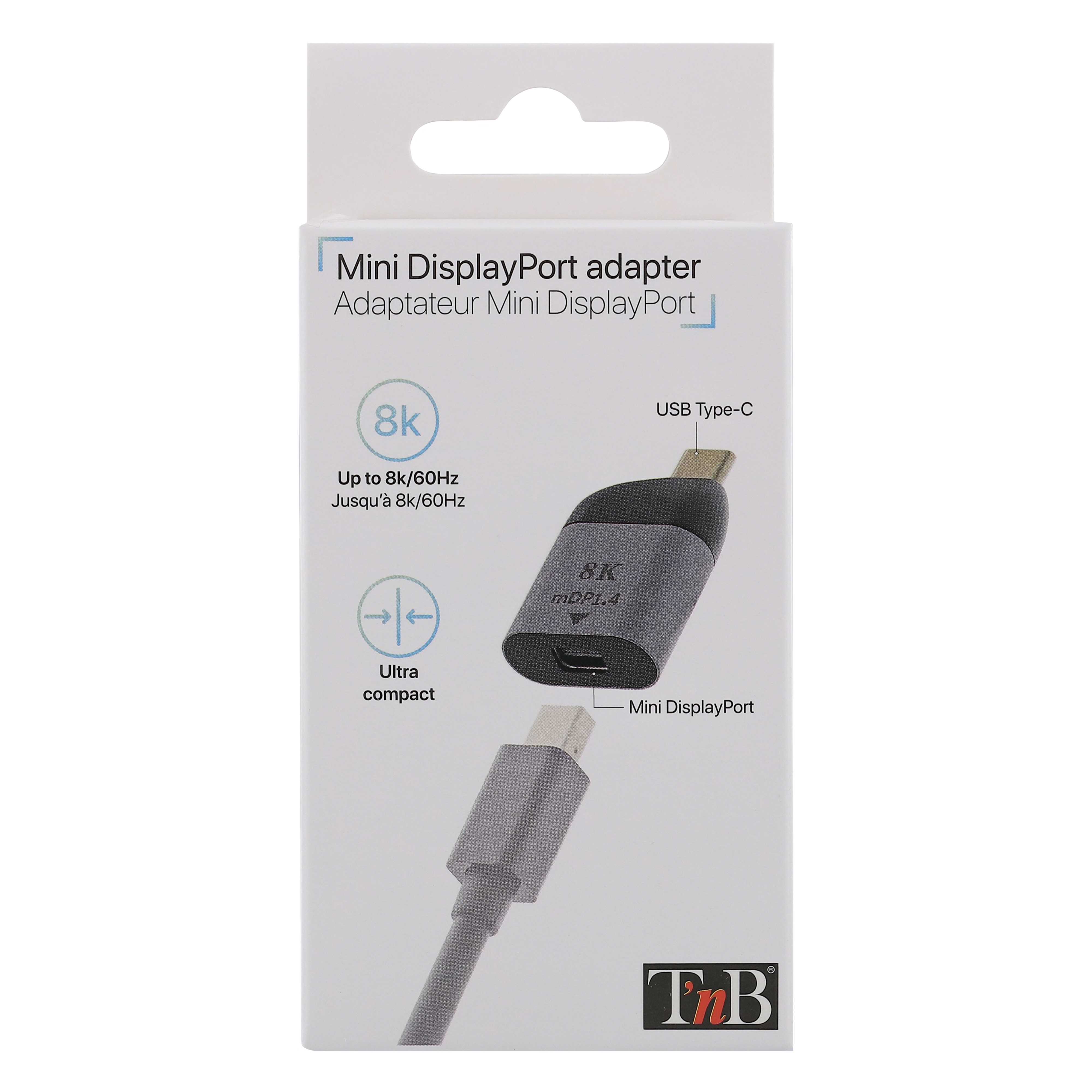 Adaptateur USB Type-C vers Mini DisplayPort 8K4