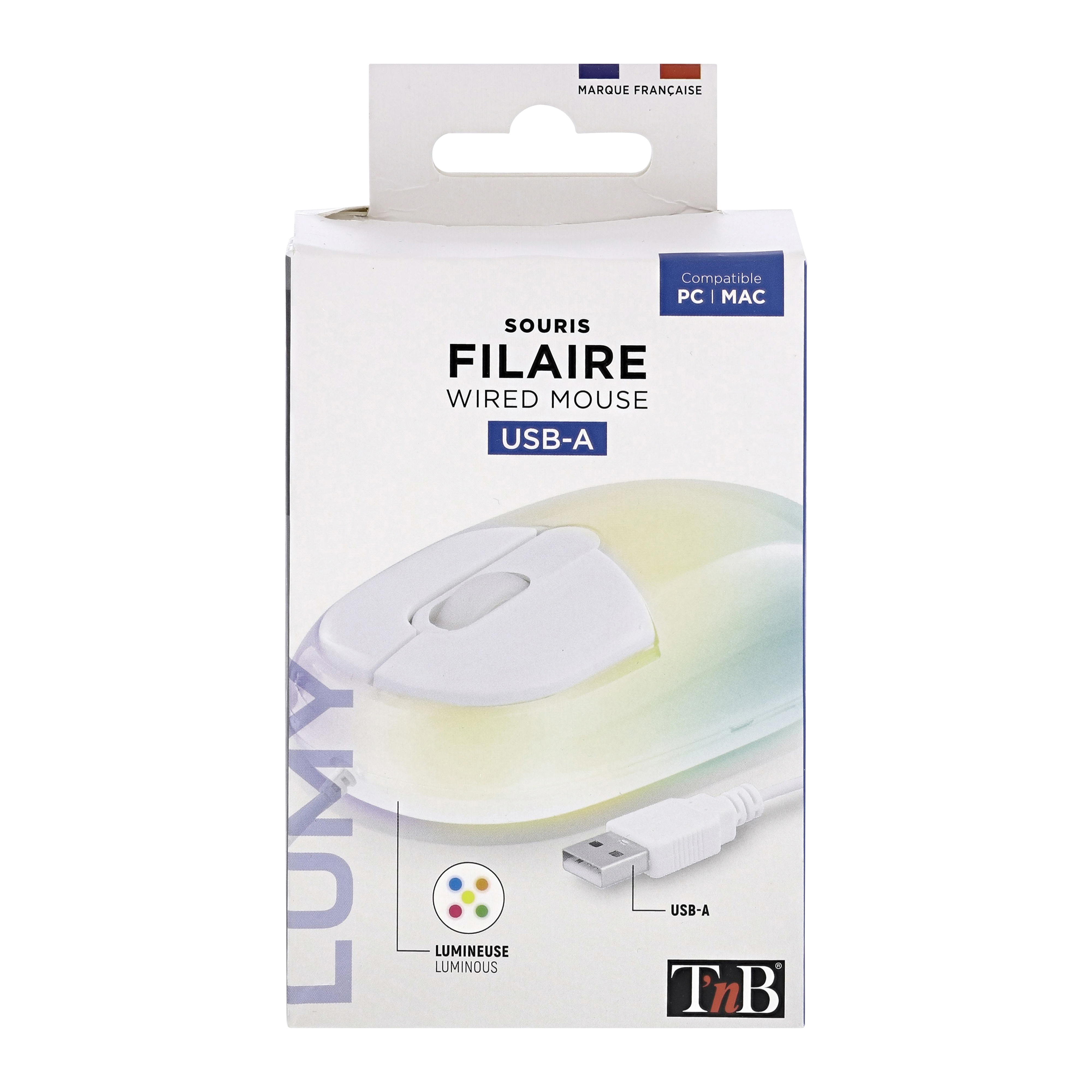 Souris filaire lumineuse LUMY9