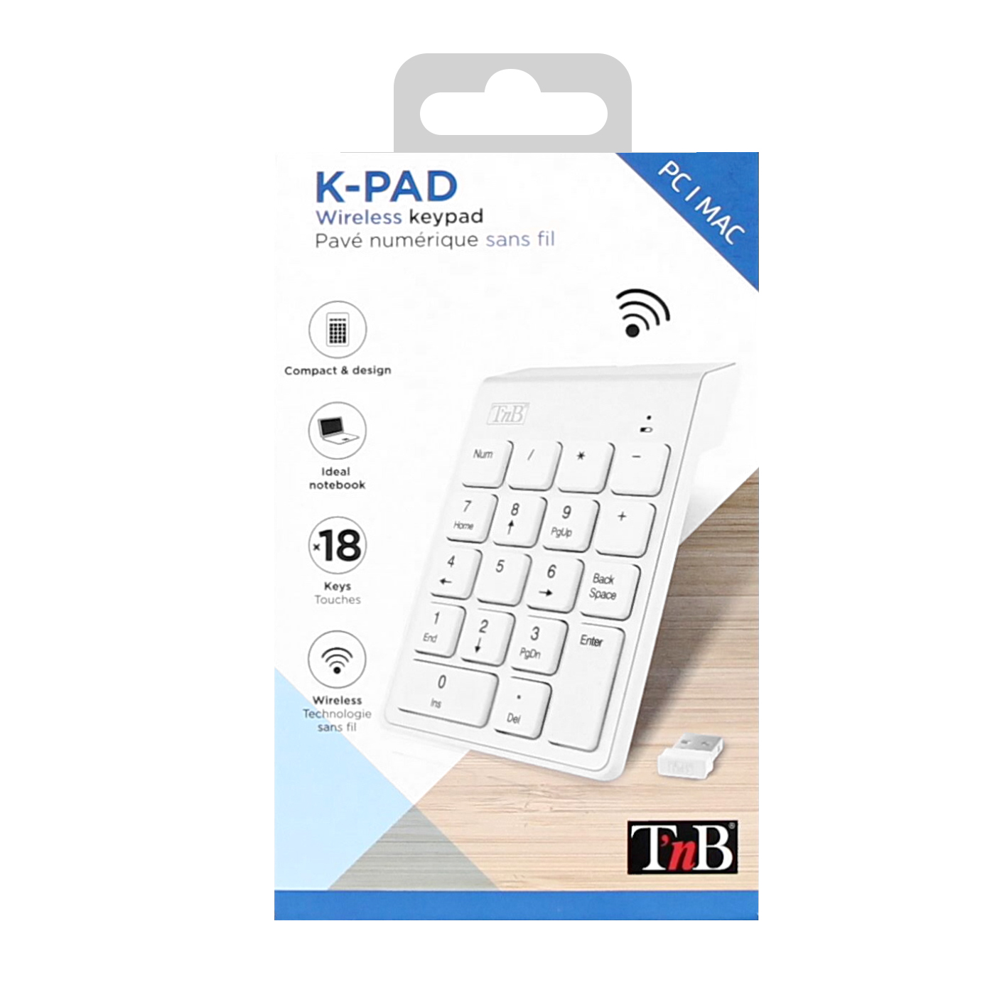 Wireless Numeric Keypad - Grey4