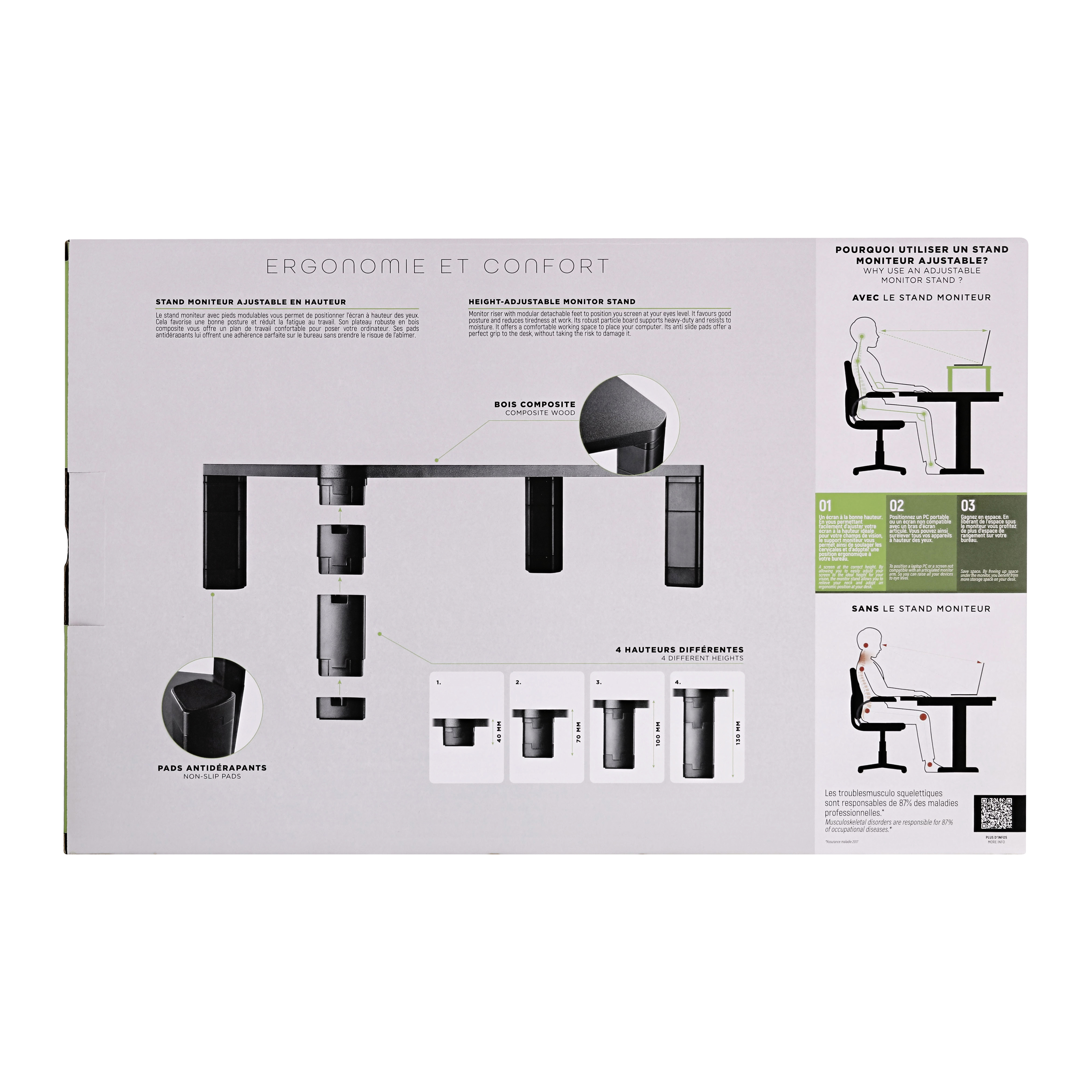 Stand écran ajustable en hauteur13