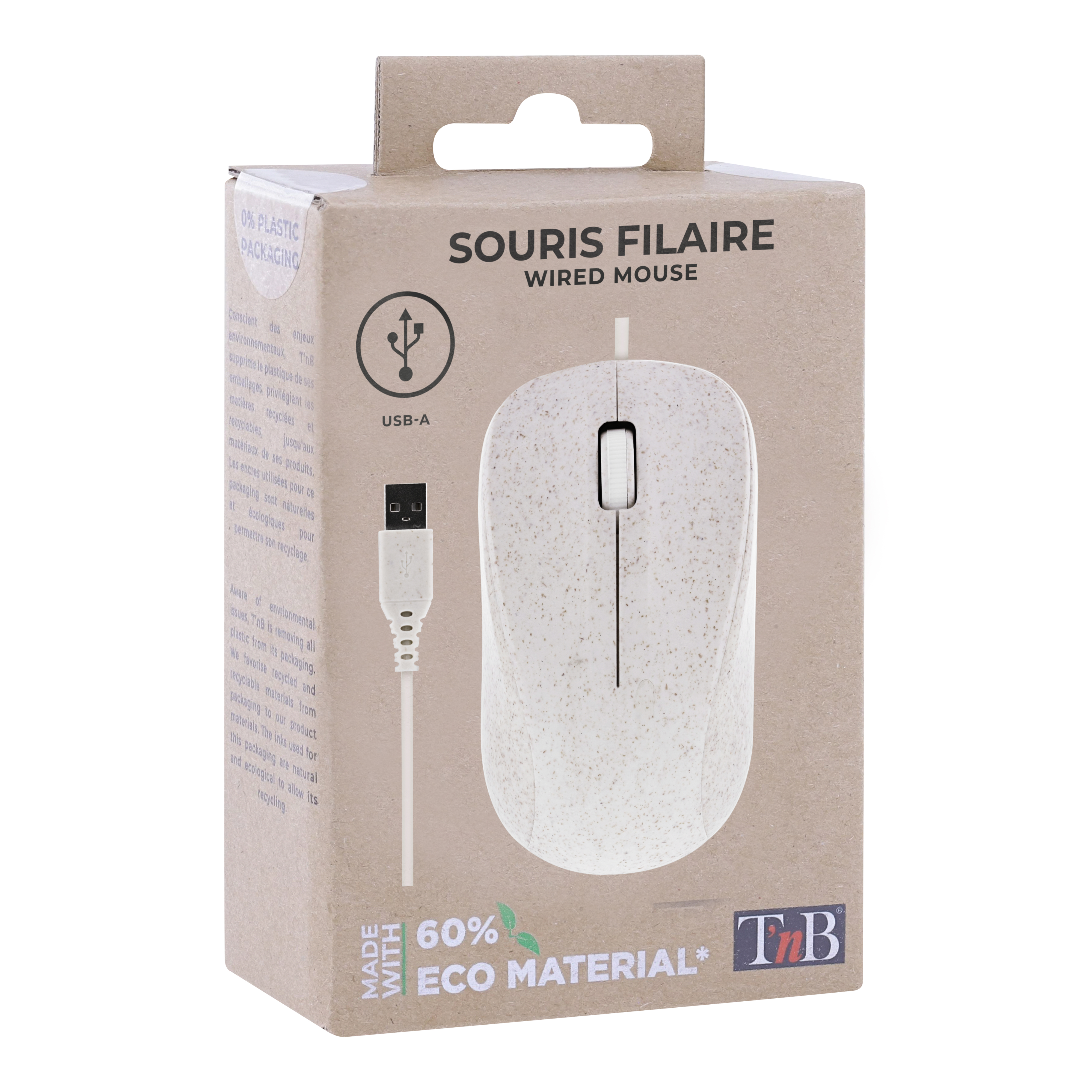 Souris filaire en bioplastique - ECO3