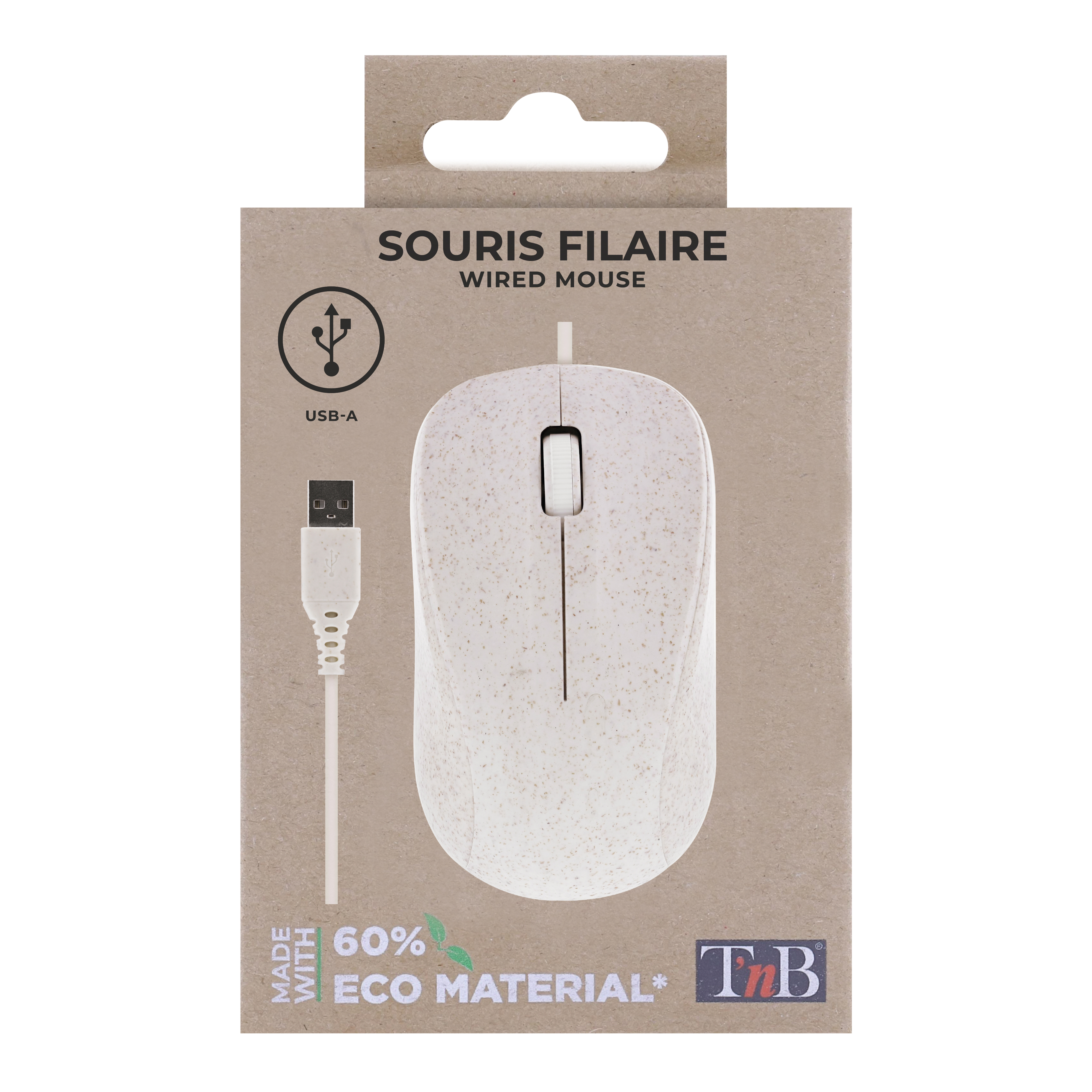 Souris filaire en bioplastique - ECO4