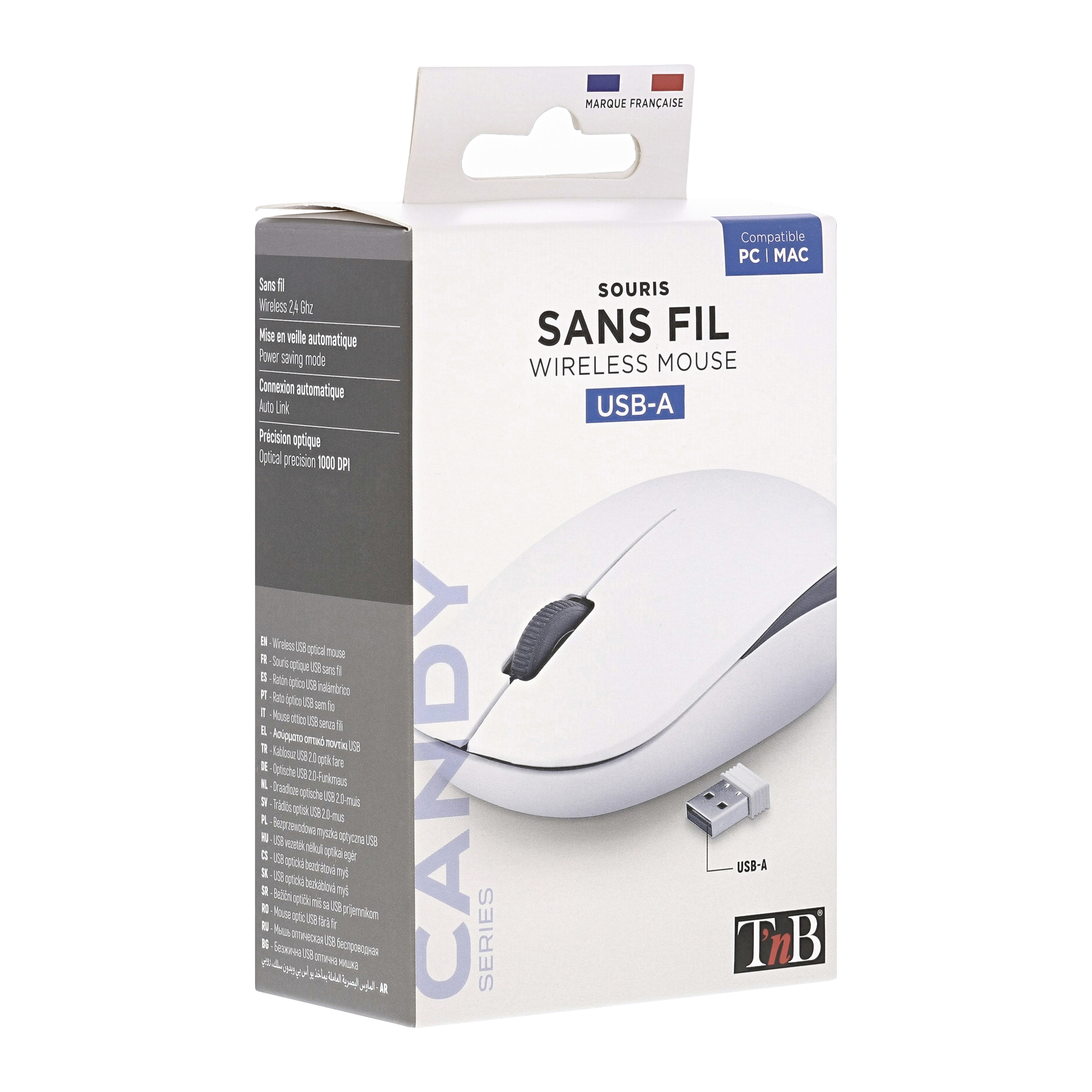 Souris sans fil CANDY noire5