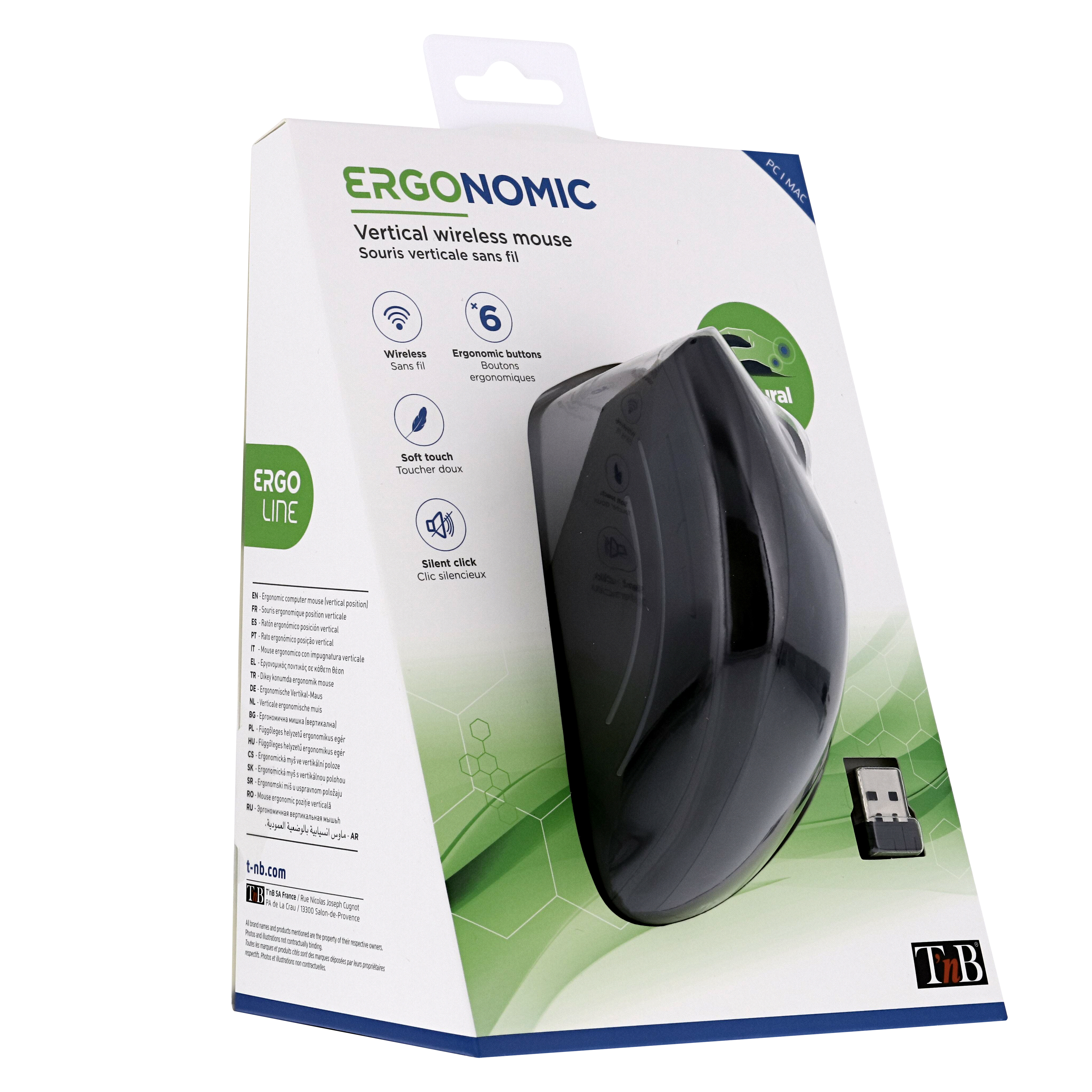 Souris sans fil ergonomique verticale7