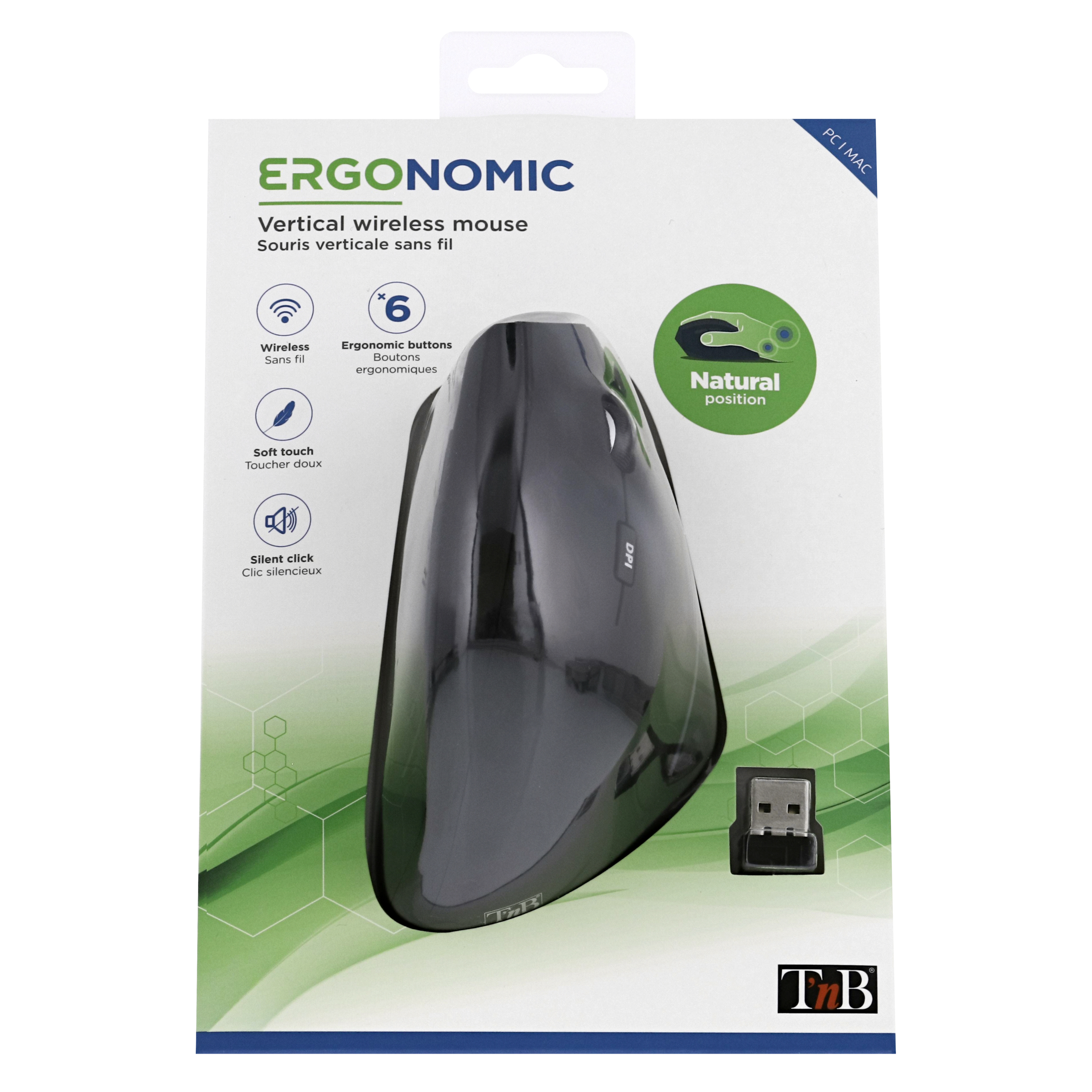 Souris sans fil ergonomique verticale8