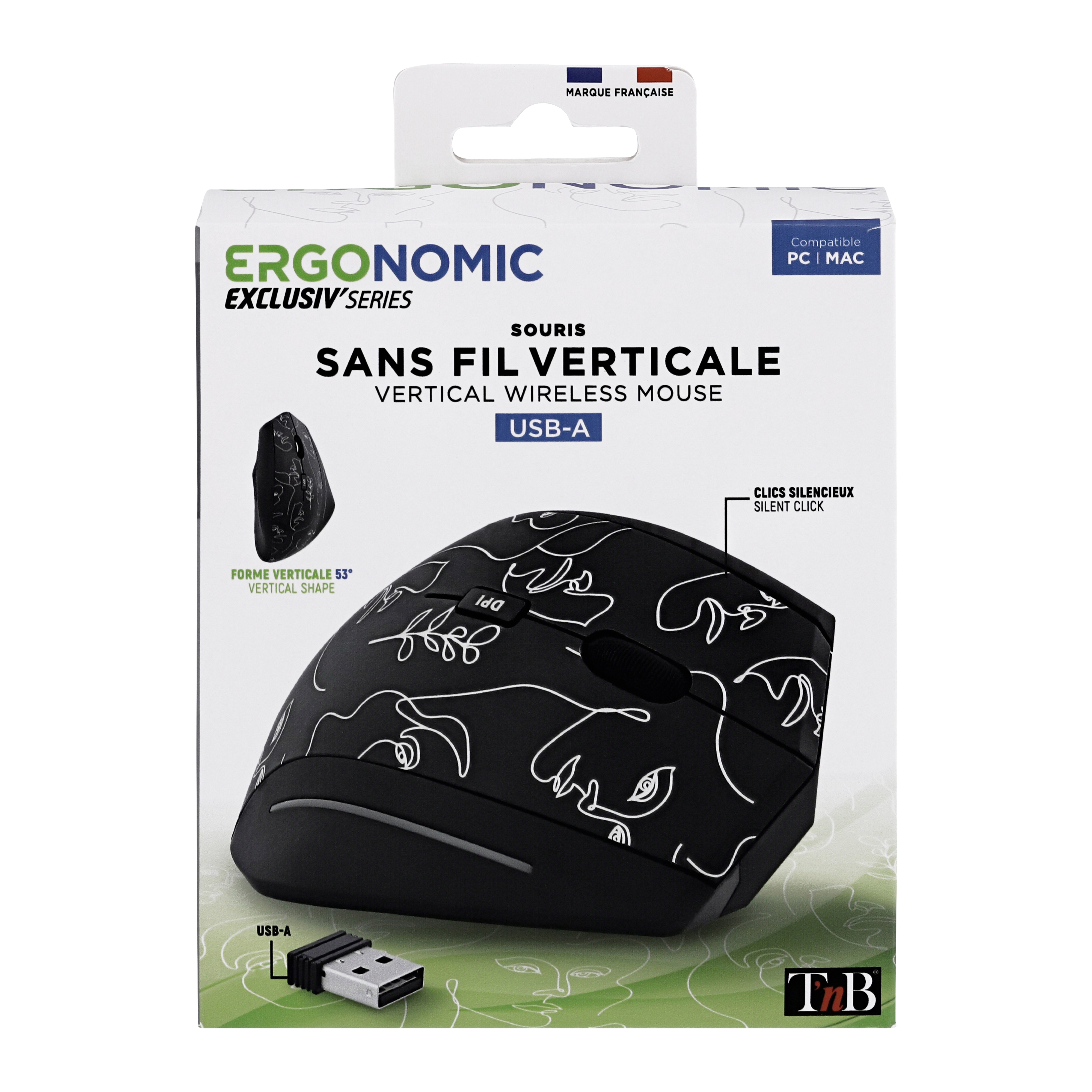 Souris sans fil ergonomique verticale EXCLUSIV ART4