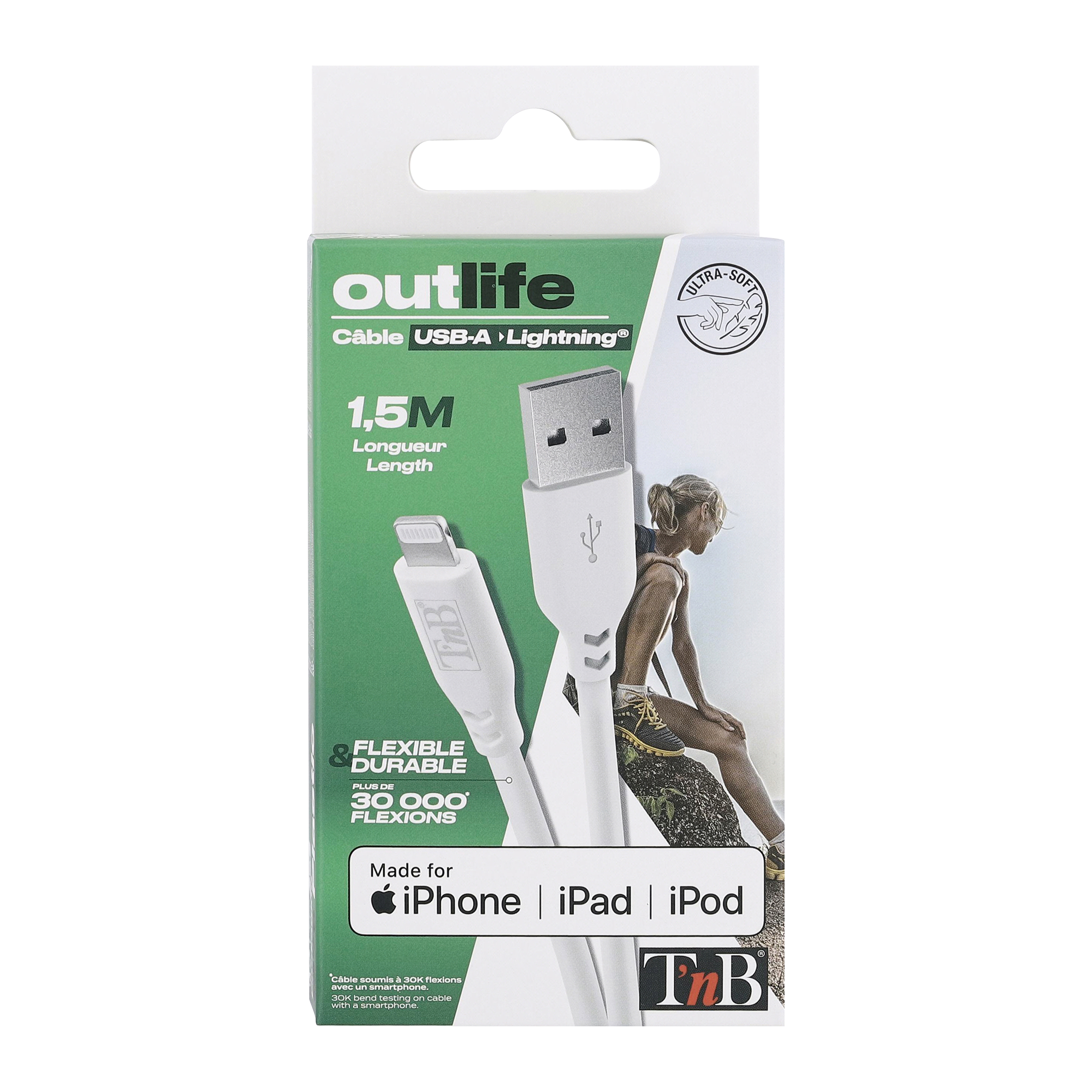 OUTLIFE Câble USB-A vers Lightning3