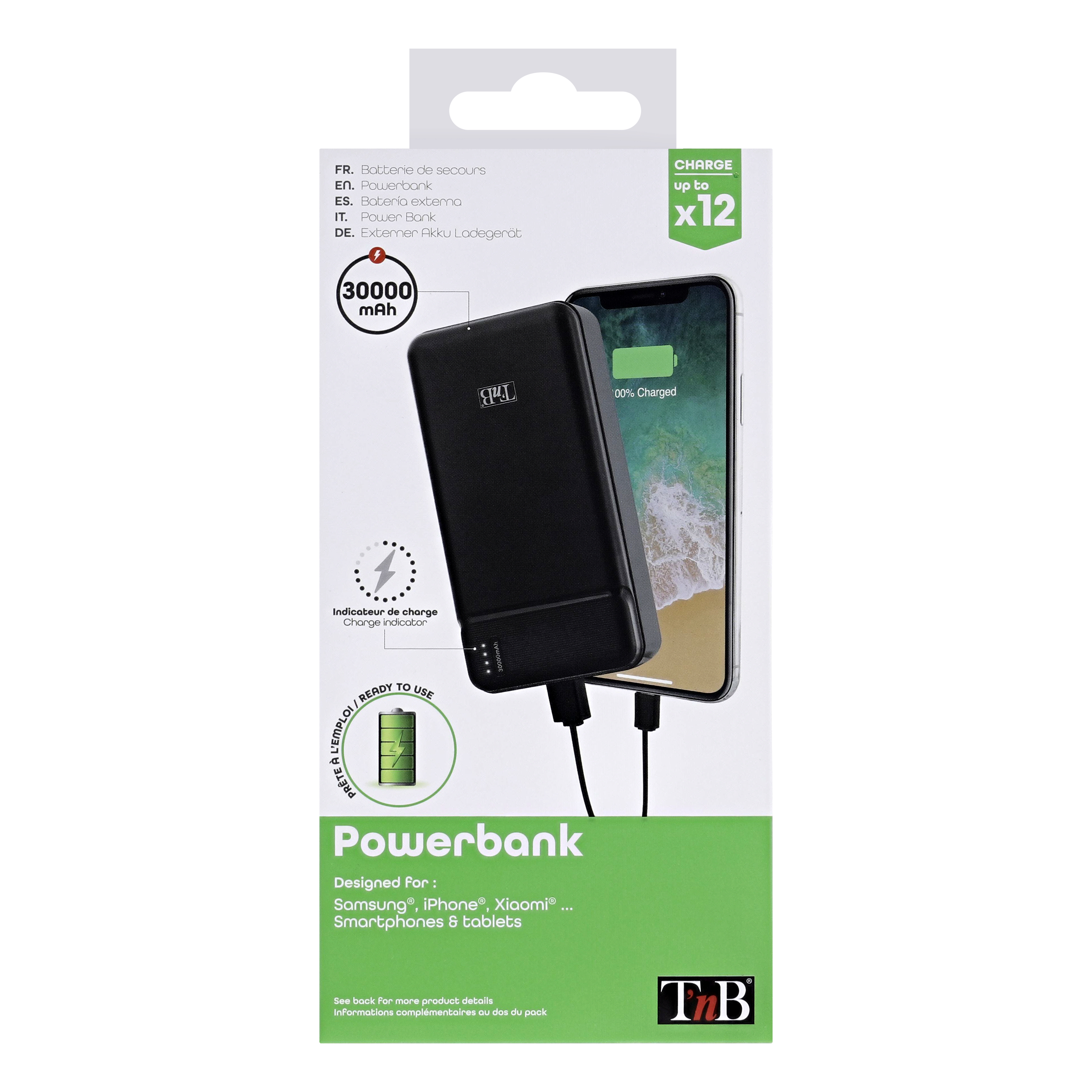 Batterie de secours 30 000 mAh 10W6