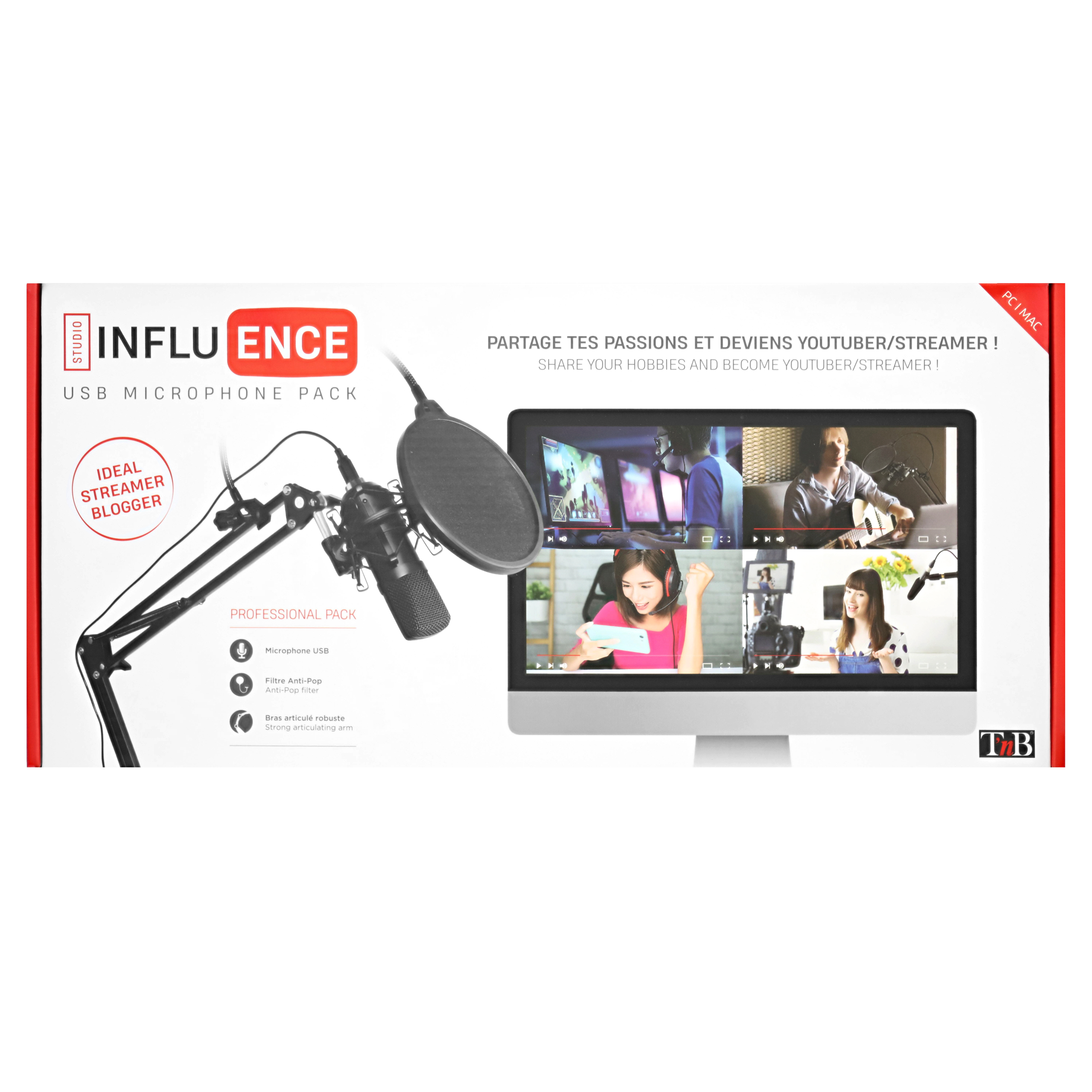 Pack micro complet pour youtubers et streamers - INFLUENCE4