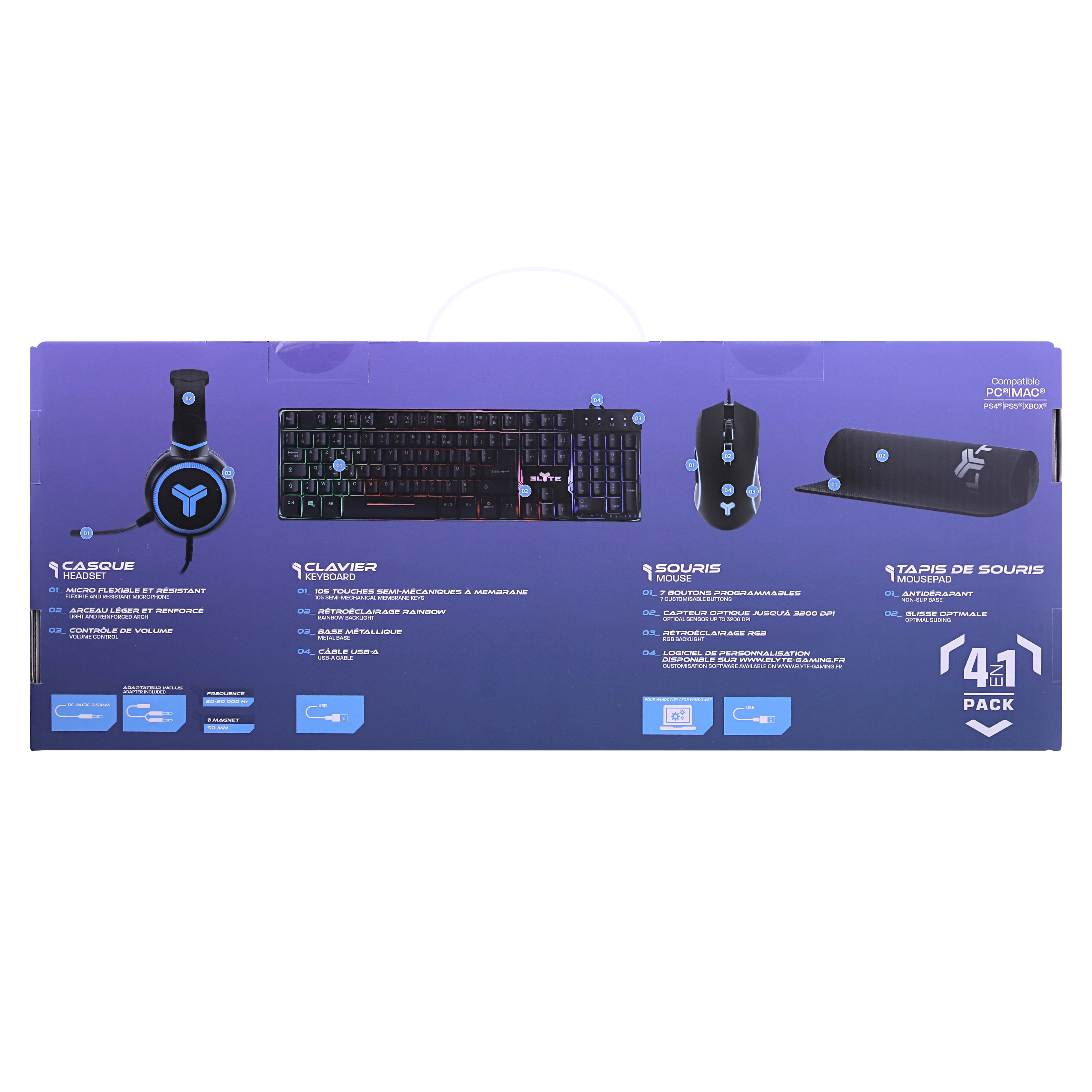 ELYTE 4 in 1 Gaming Pack8