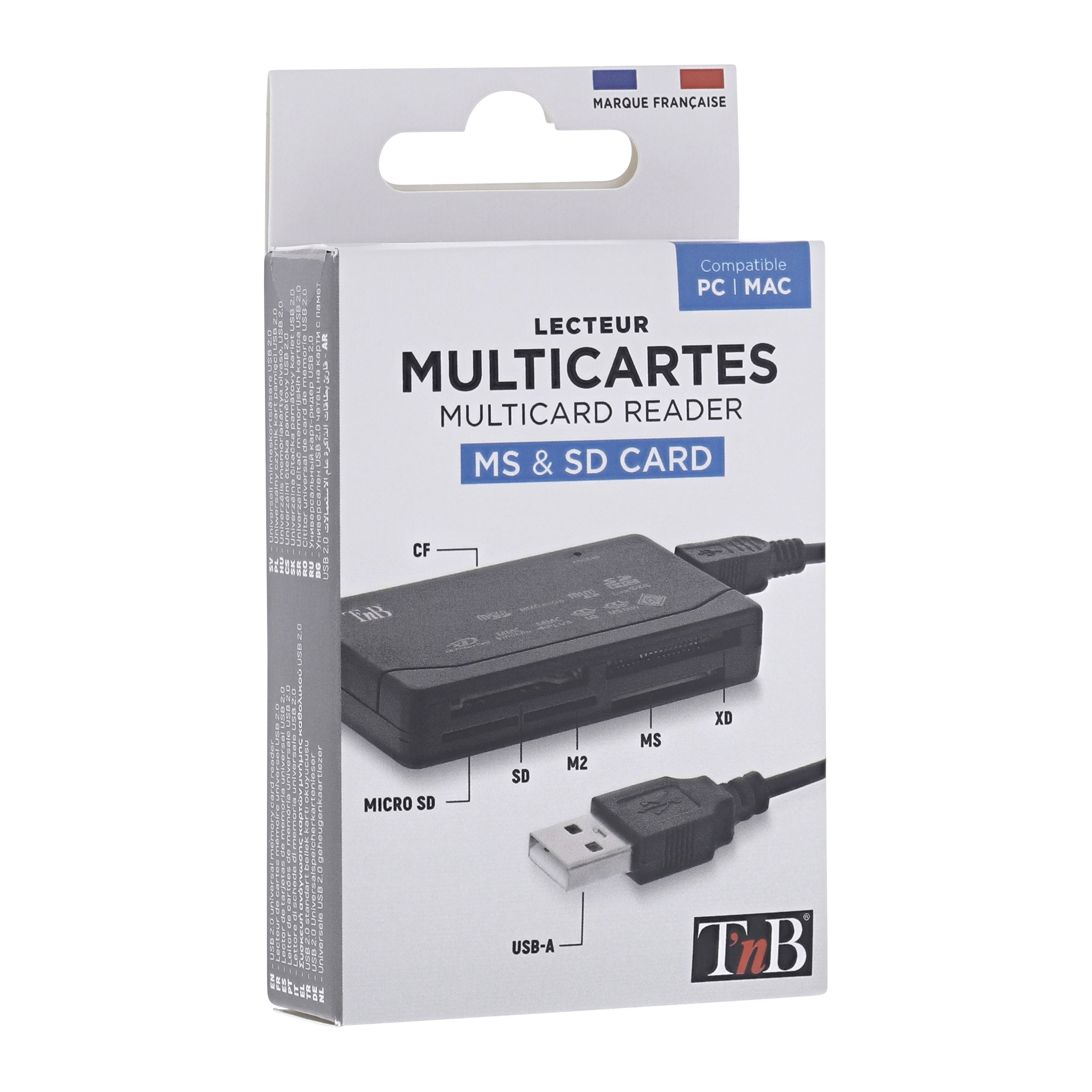 Lecteur de cartes mémoire universel USB 2.05