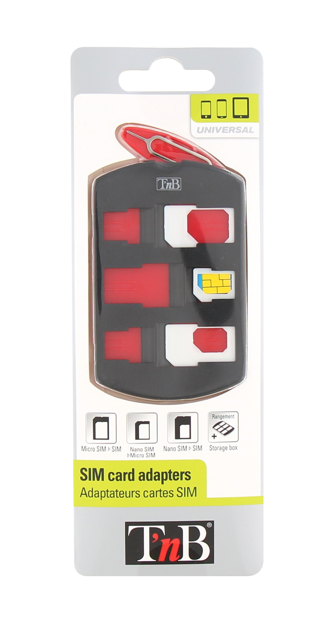 Pack adaptateur pour cartes SIM et rangement6