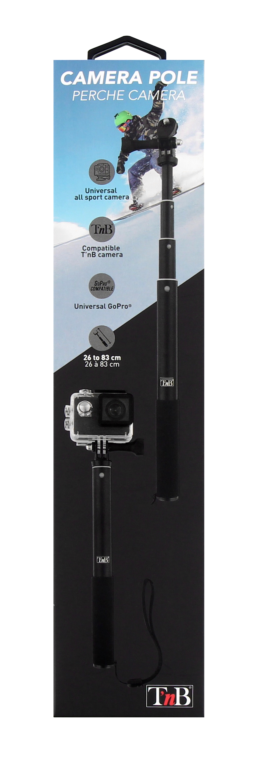 Black pole for sports camera6