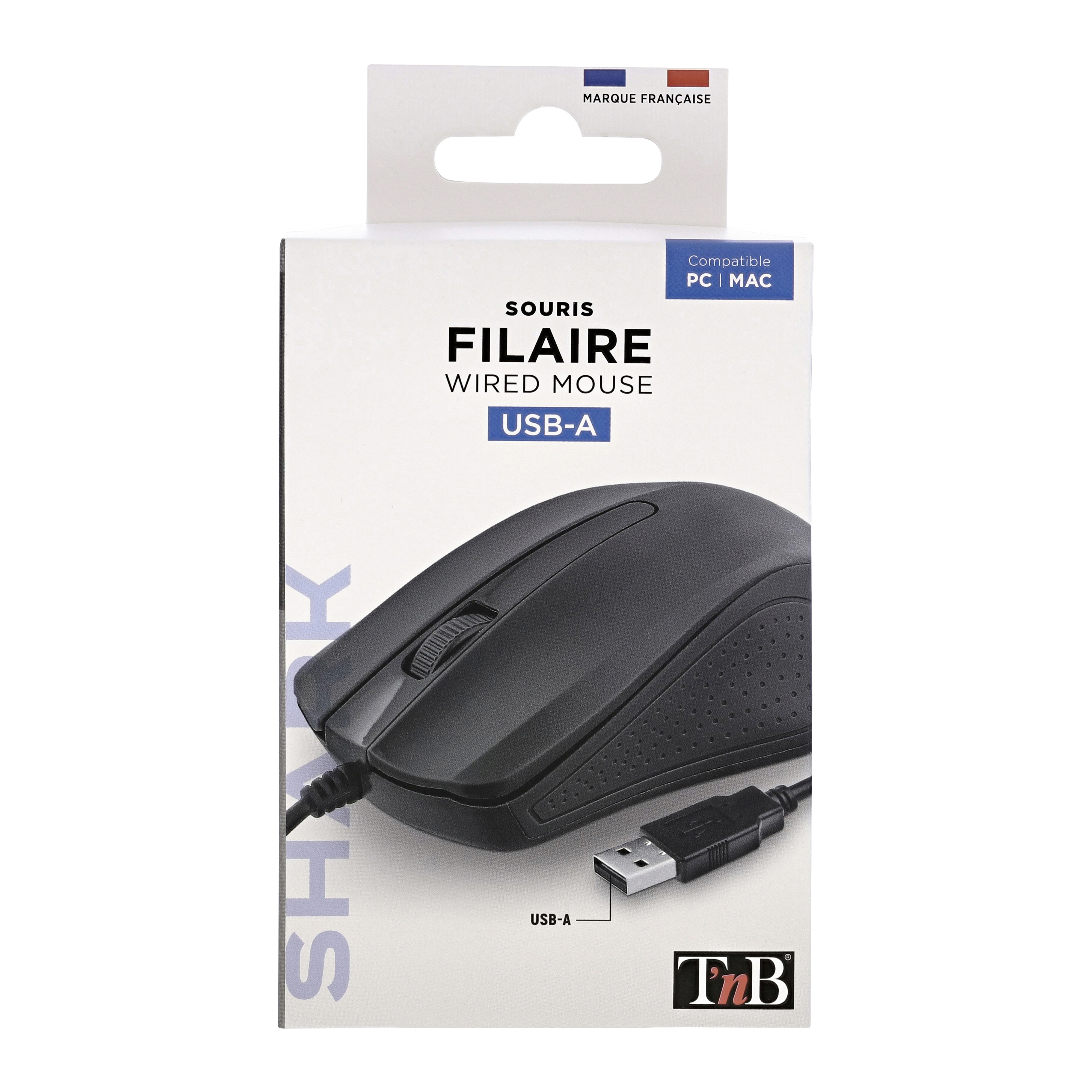 Souris filaire compacte SHARK noire7