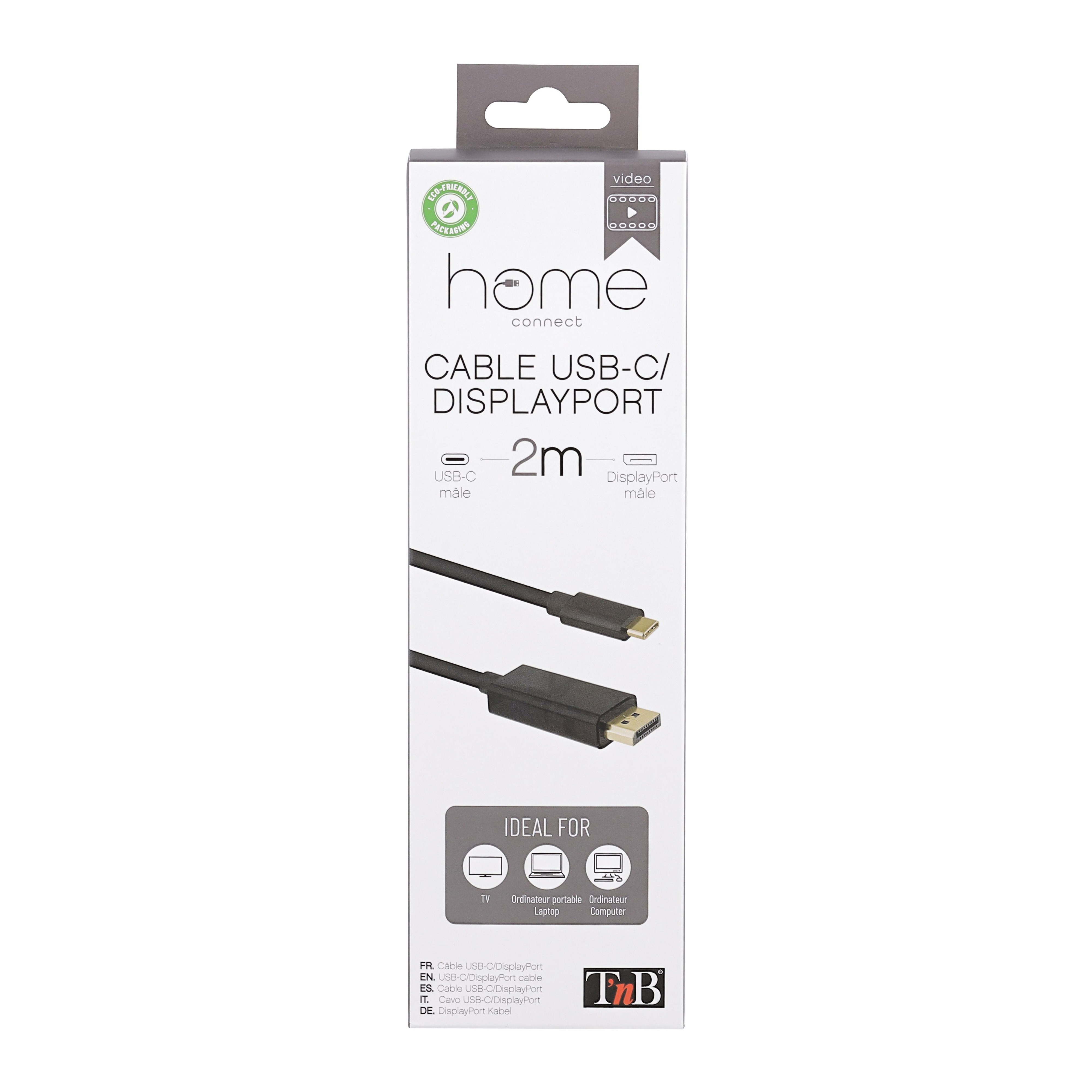 USB-C/DisplayPort Cable 2M4