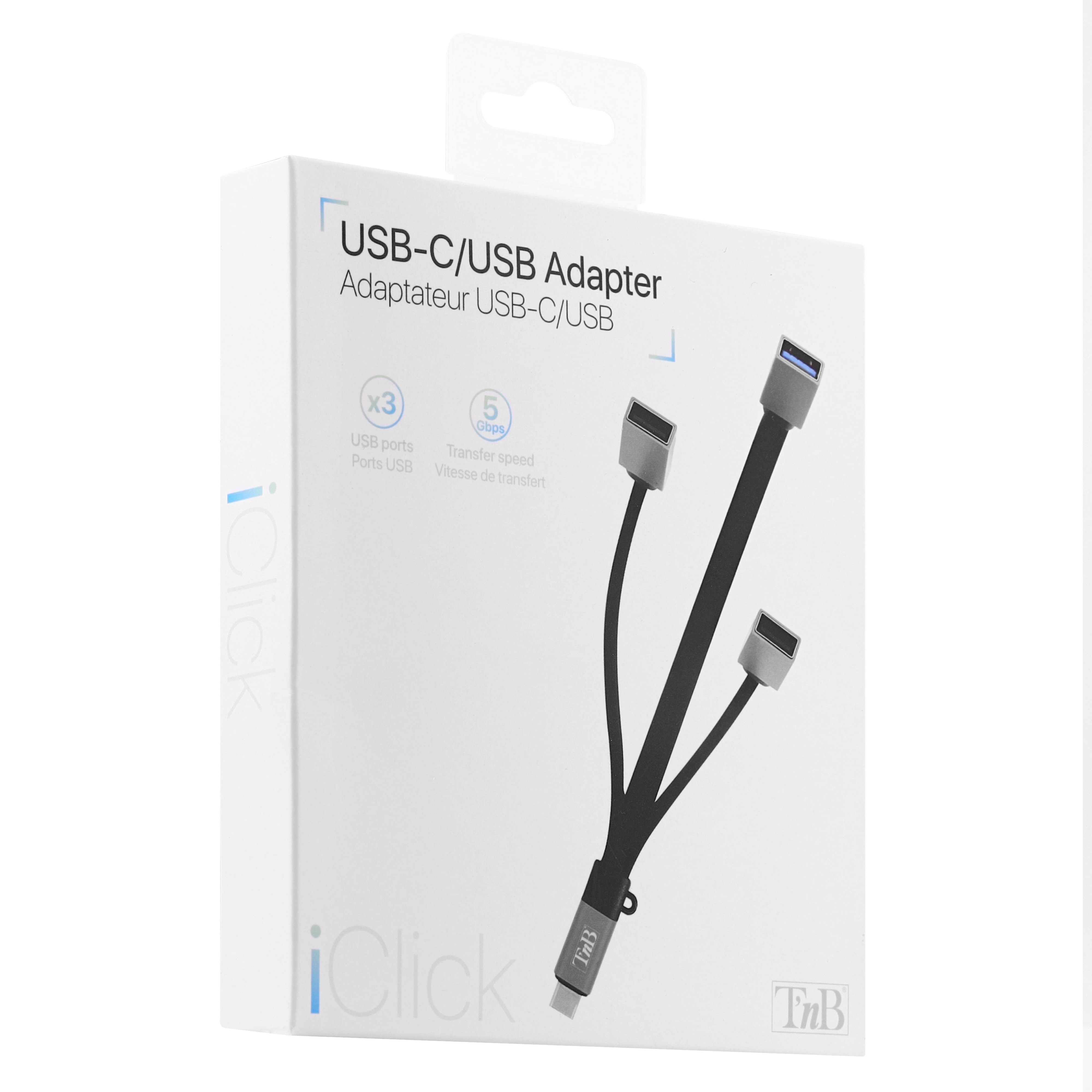 Adaptateur USB-C (Type C) vers 3 ports USB-A 3.04