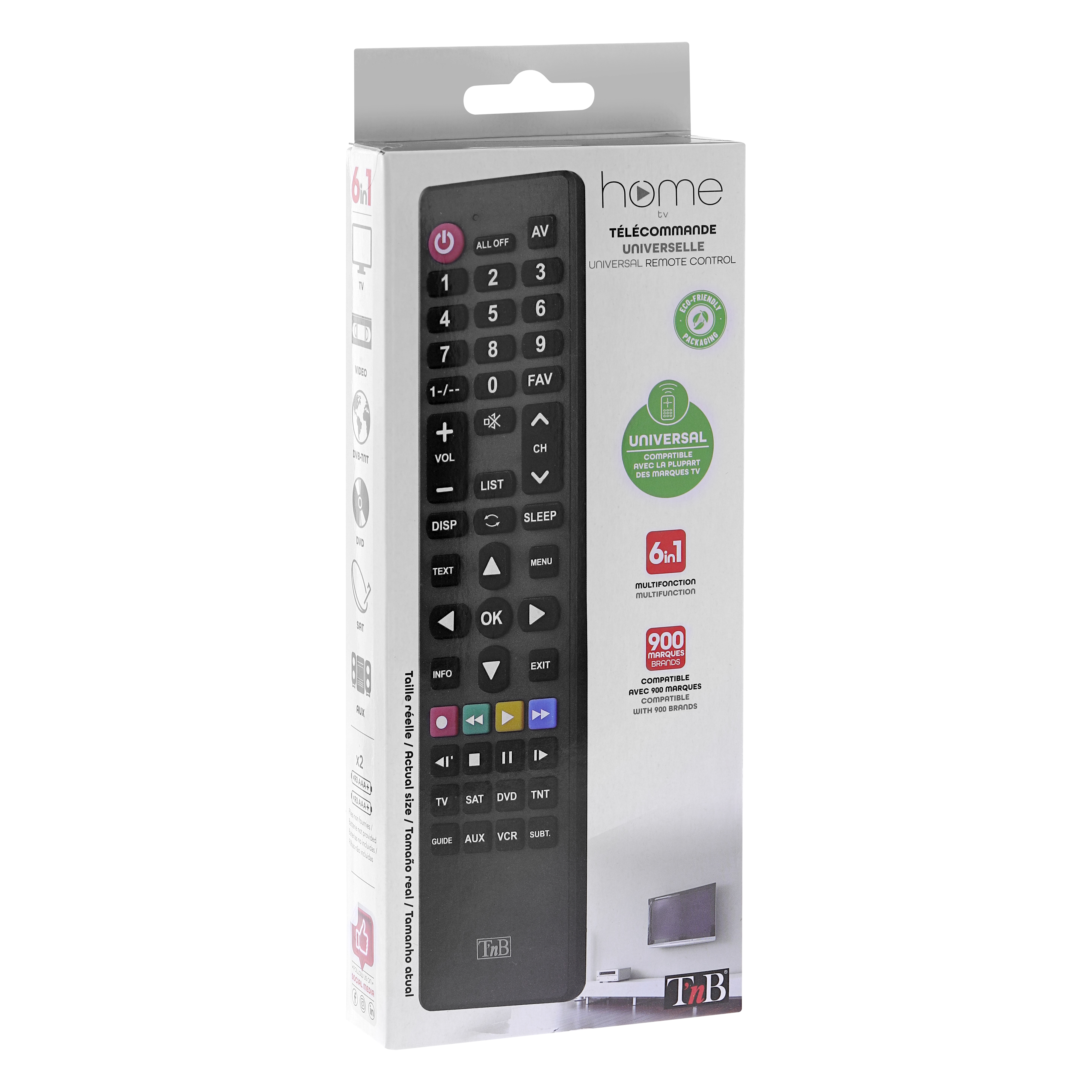 6 in 1 Universal Remote Control4