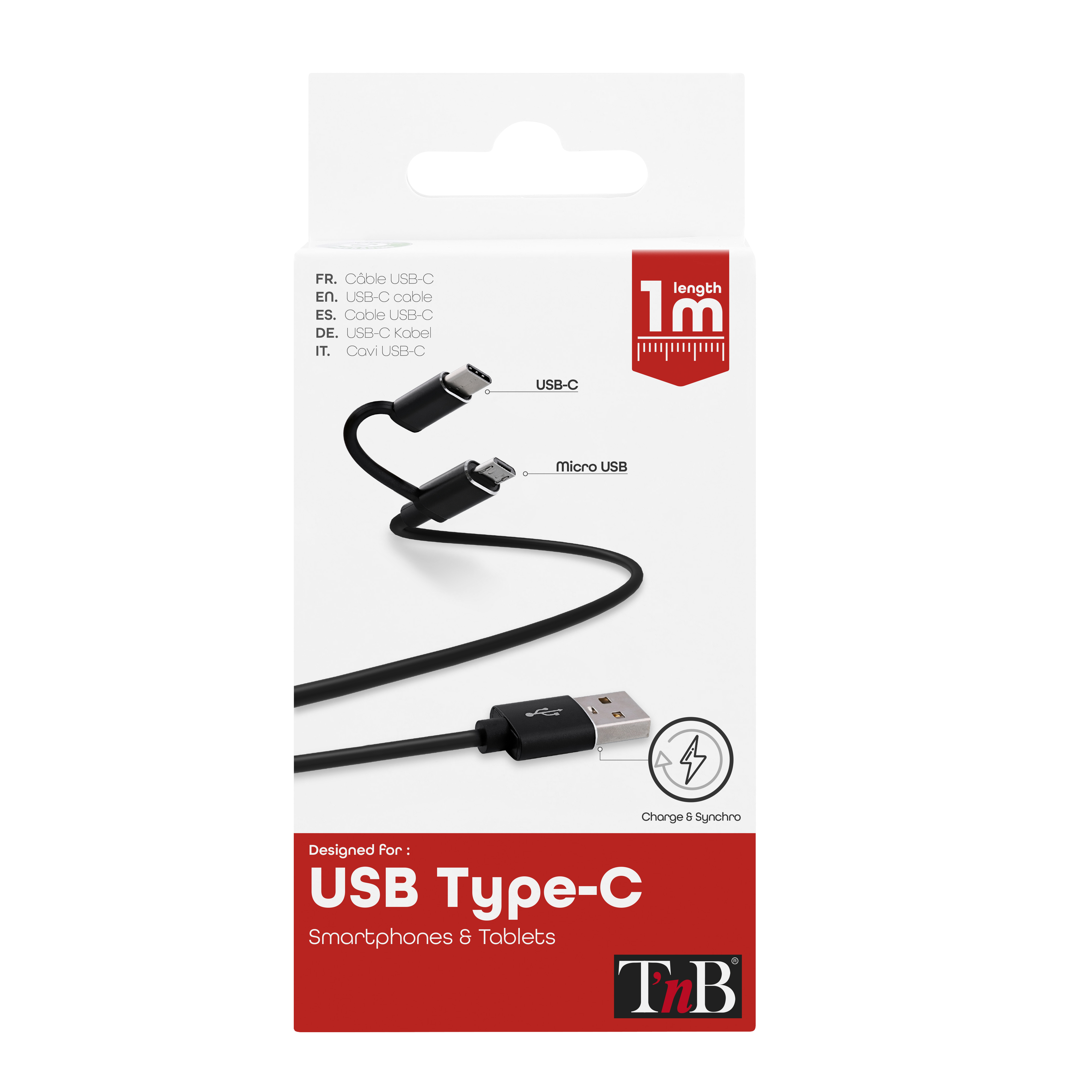 Câble USB-C 2 en 15