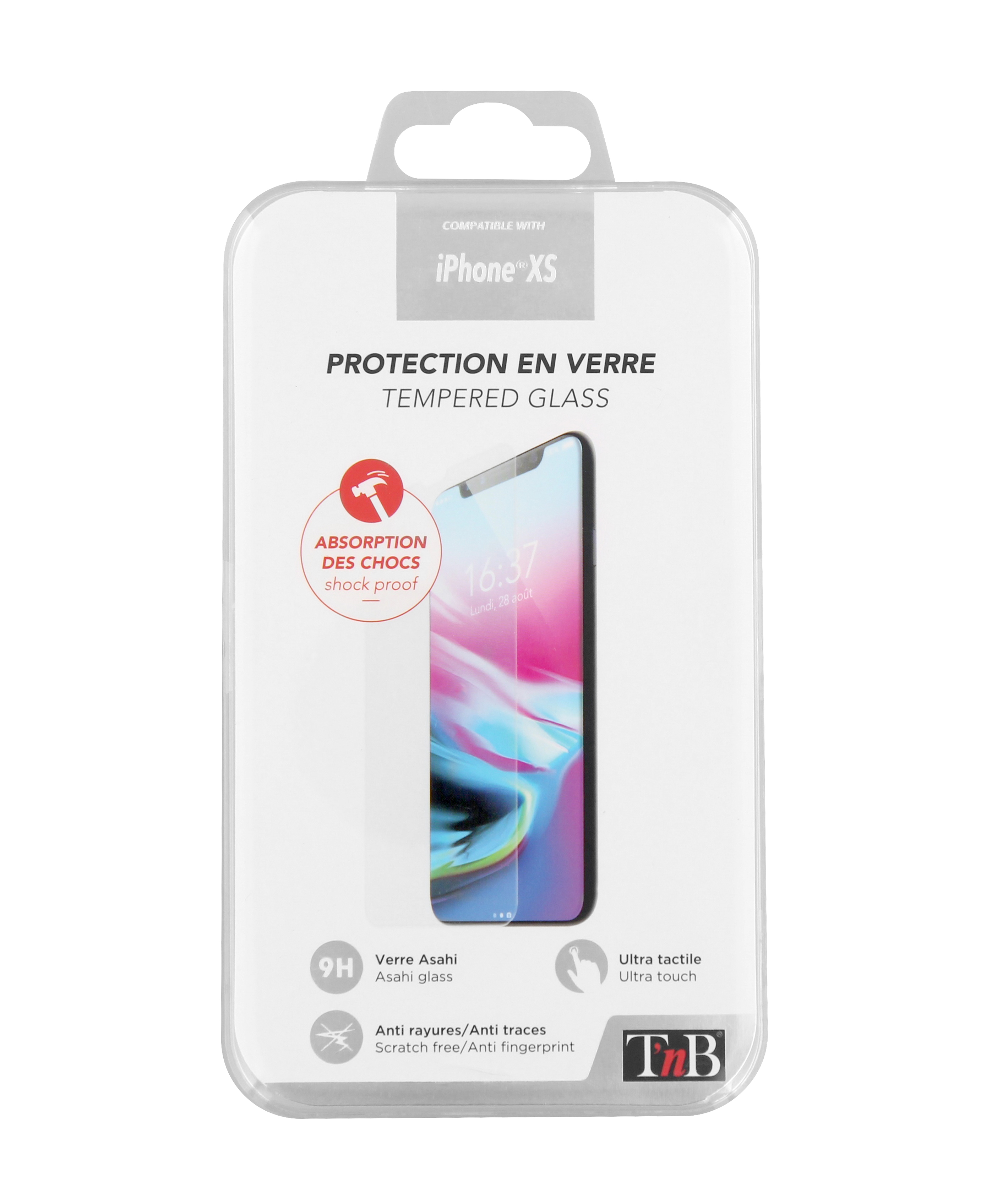 Tempered glass protection for iPhone XS.2