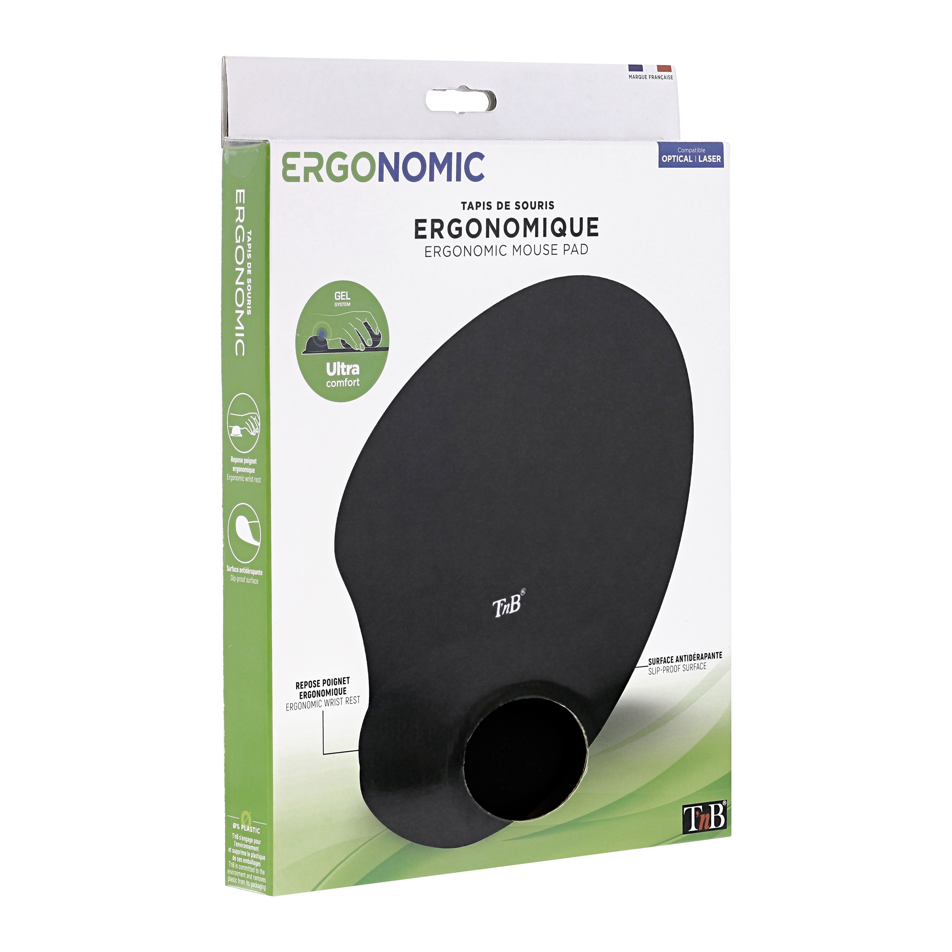 Tapis de souris ergonomique avec repose-poignet noir4