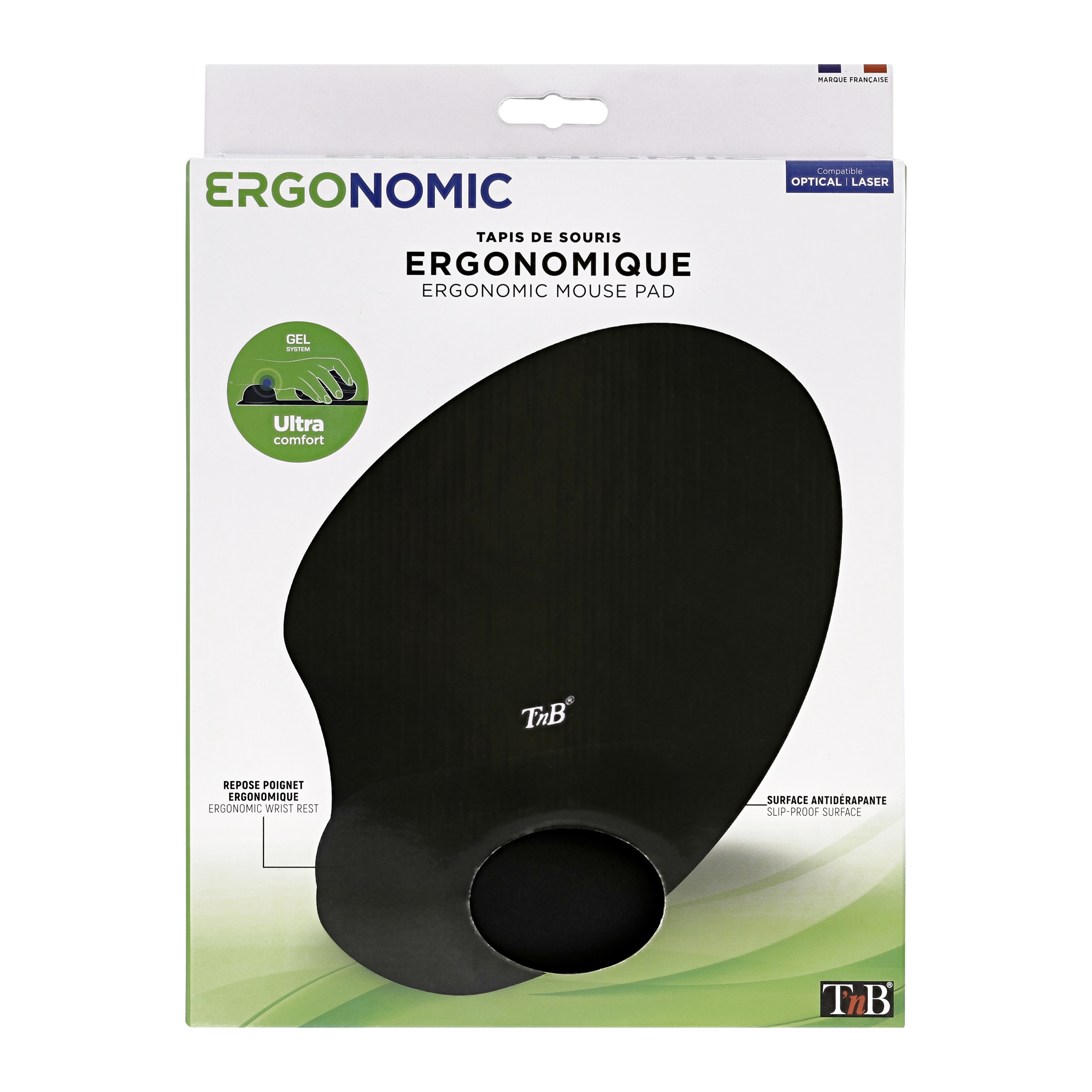 Tapis de souris ergonomique avec repose-poignet noir5