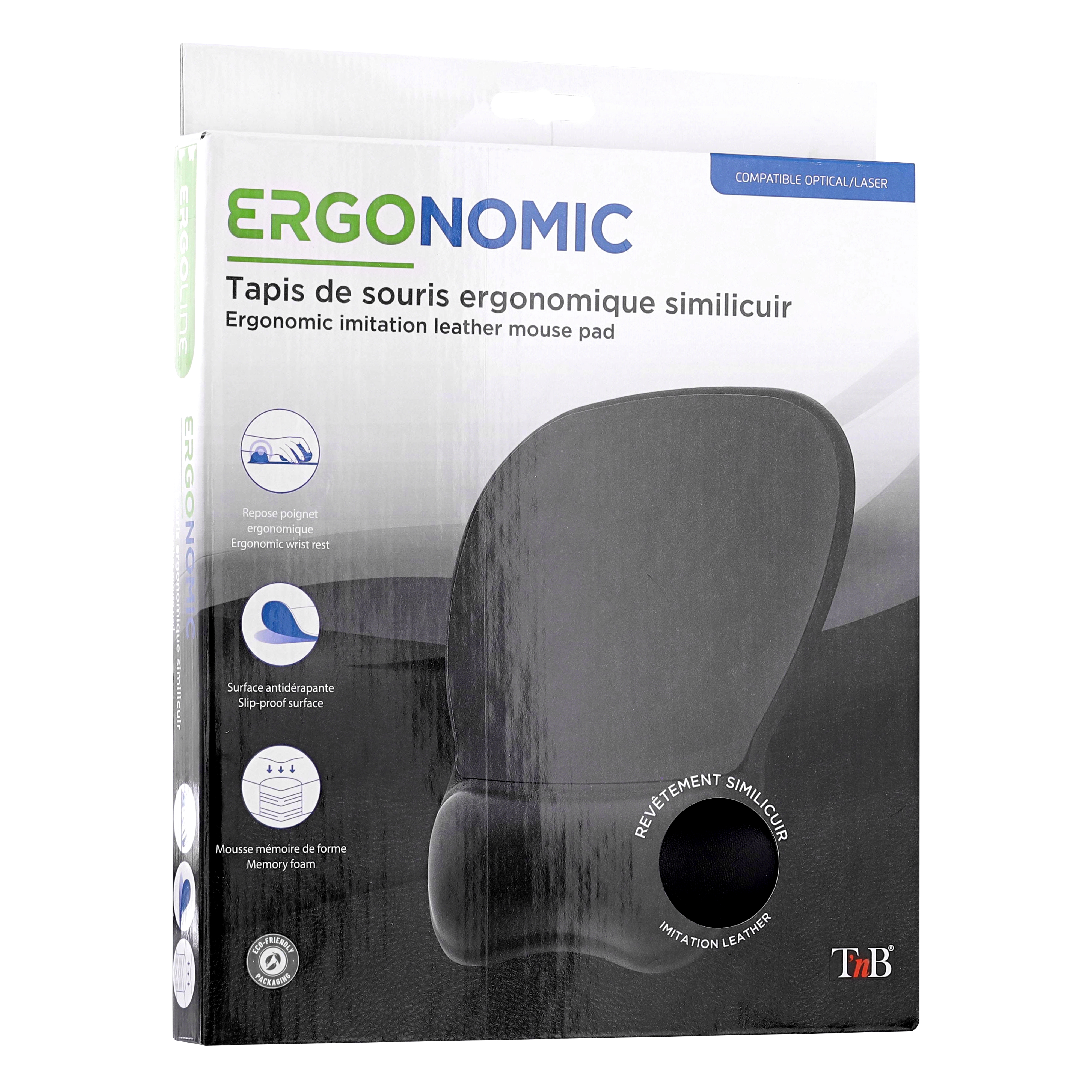 Ergonomic Faux Leather Mouse Pad3