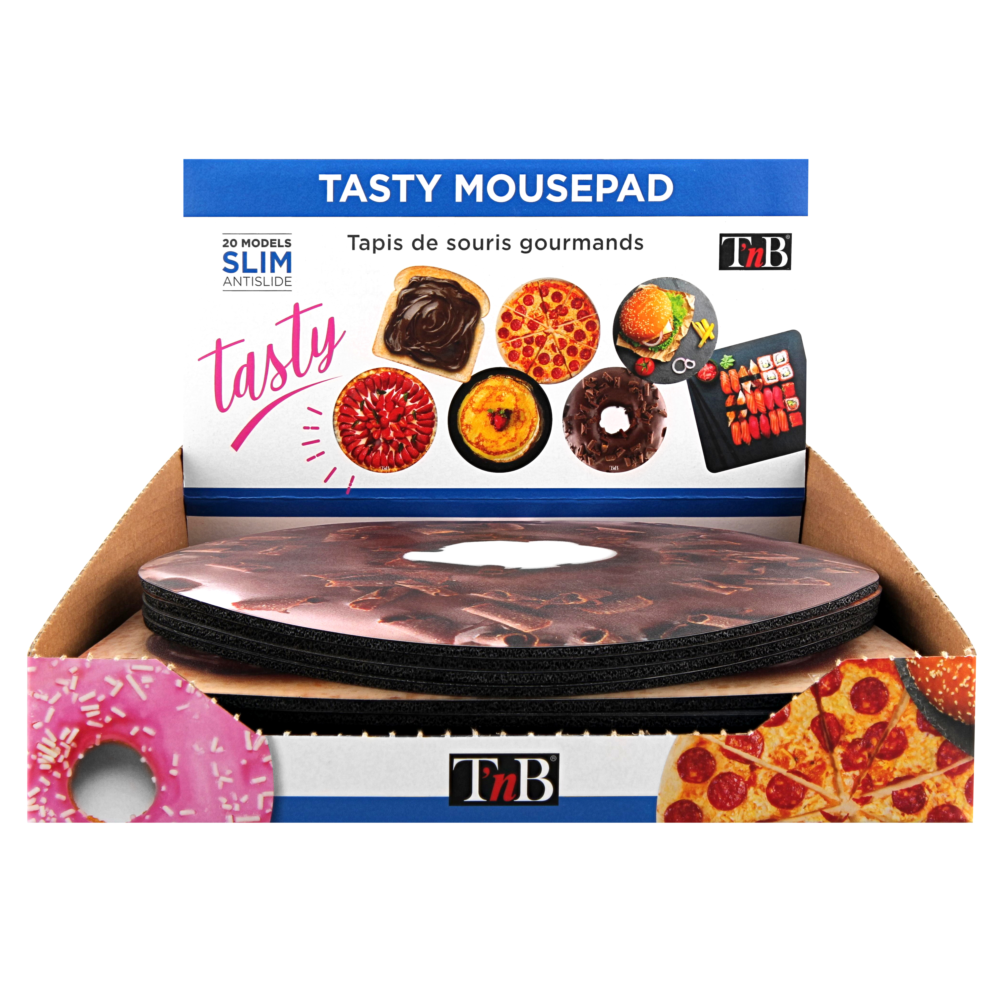 Box prête à vendre 20 tapis de souris TASTY11