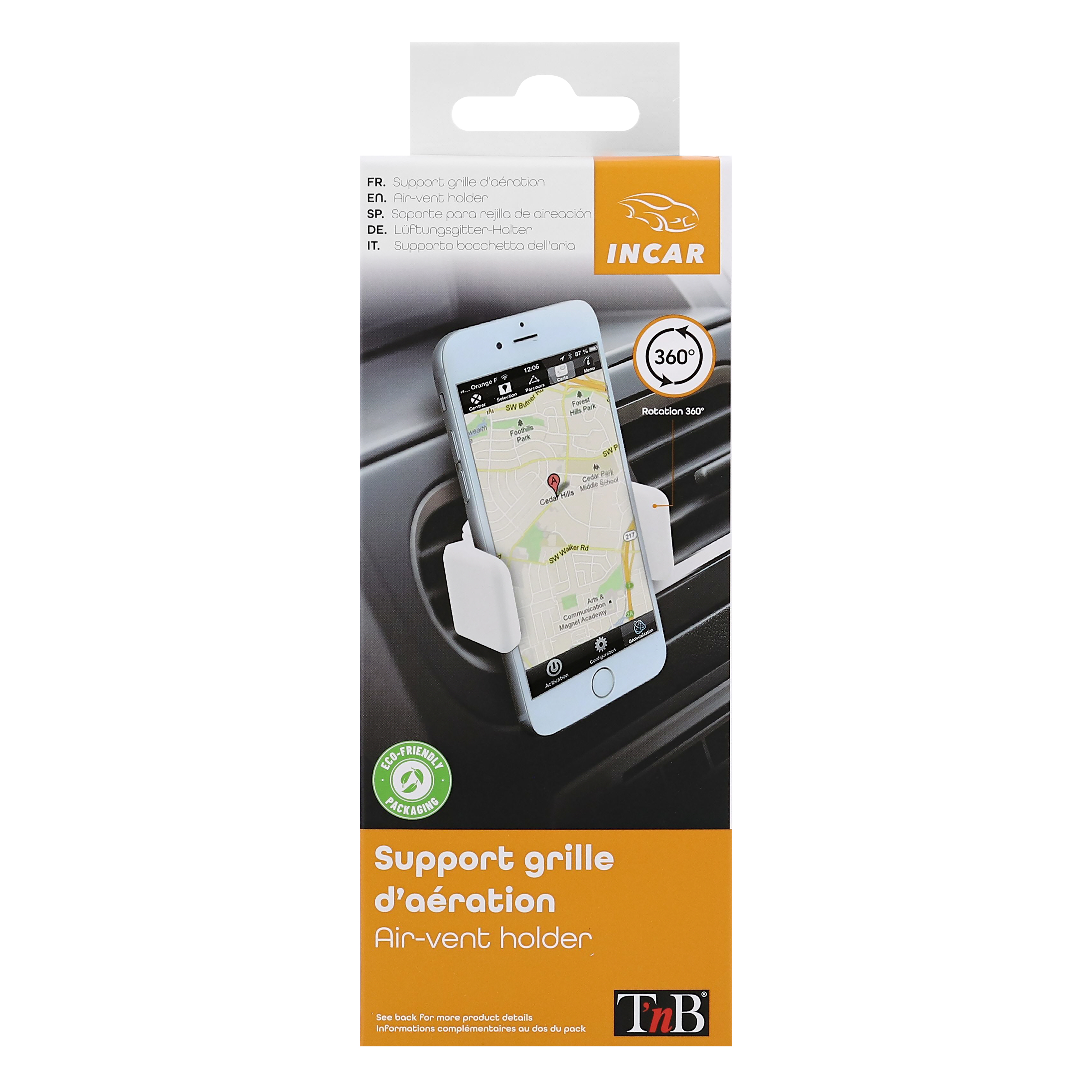 Support mâchoire pour grille d'aération smart blanc9