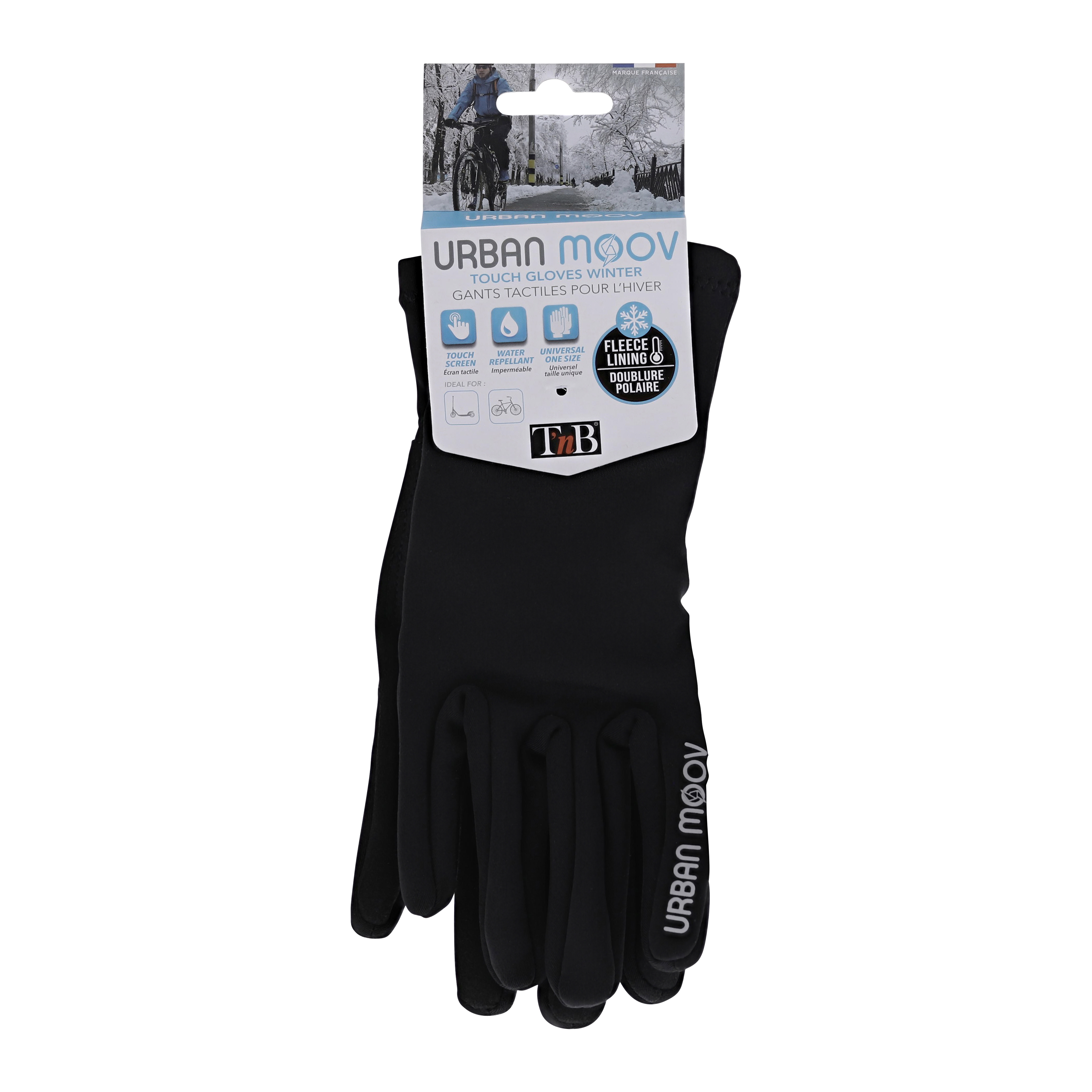 Touchscreen gloves with fleece lining6