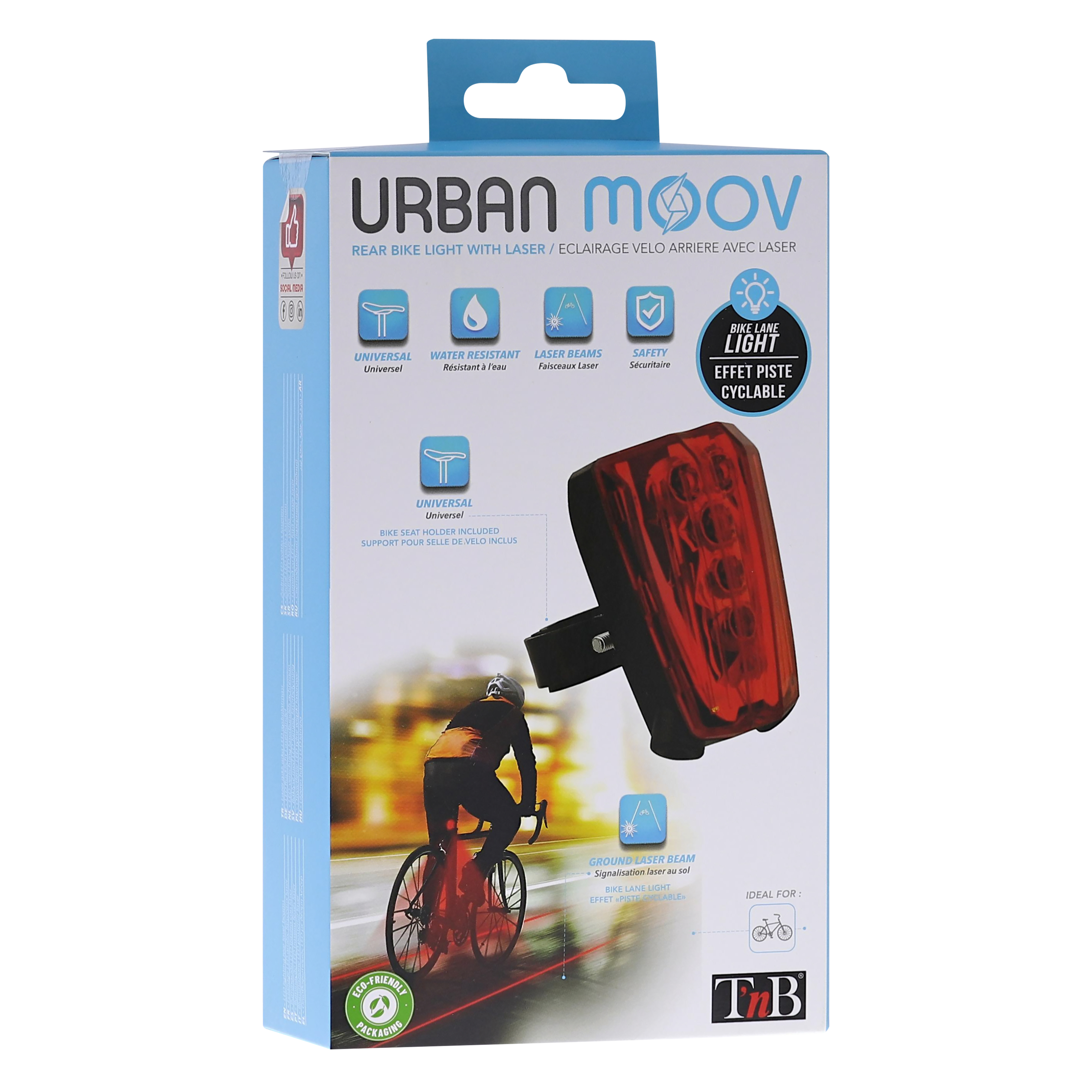 LED and laser rear light for bicycle3