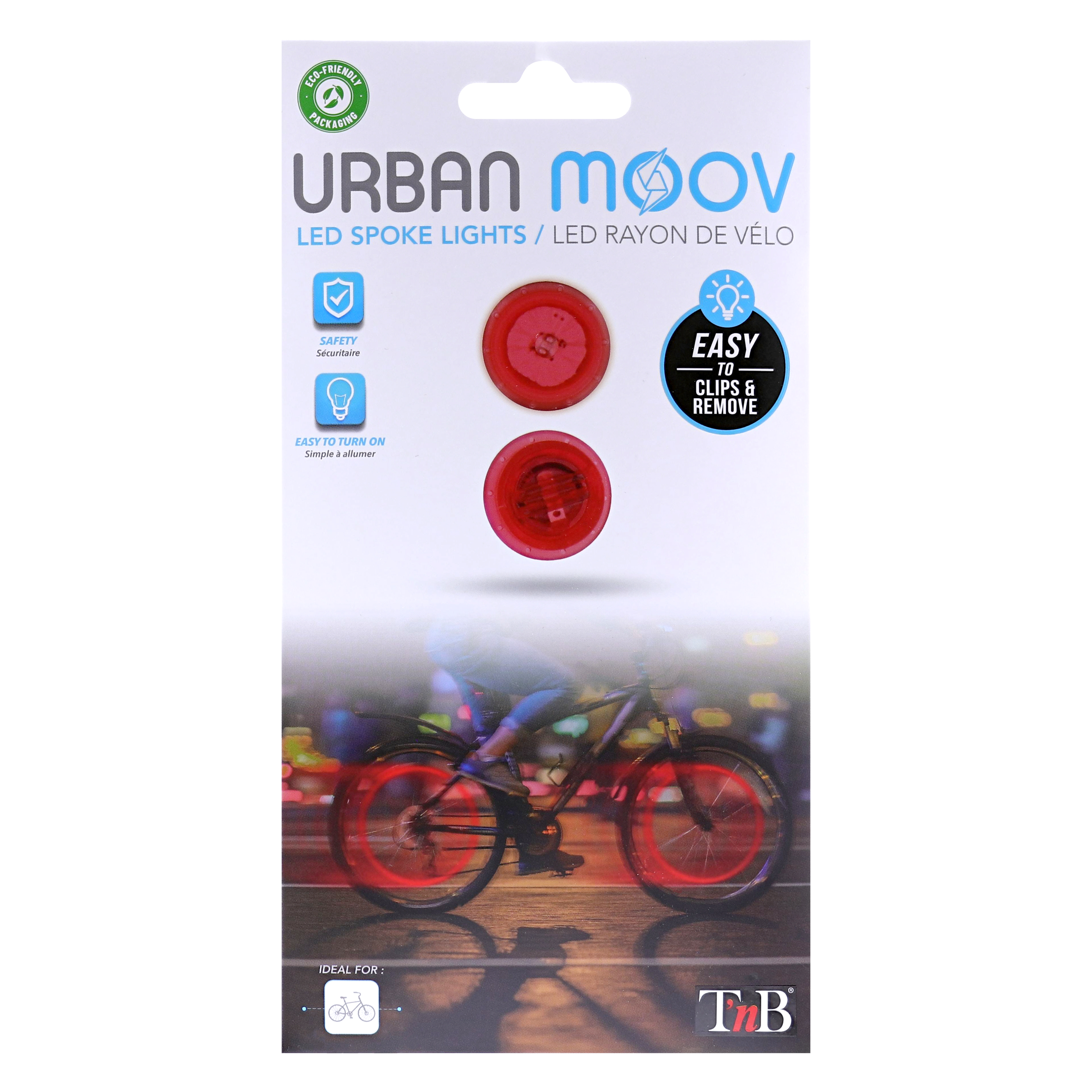 Pack of 2 LEDs for bicycle wheels10