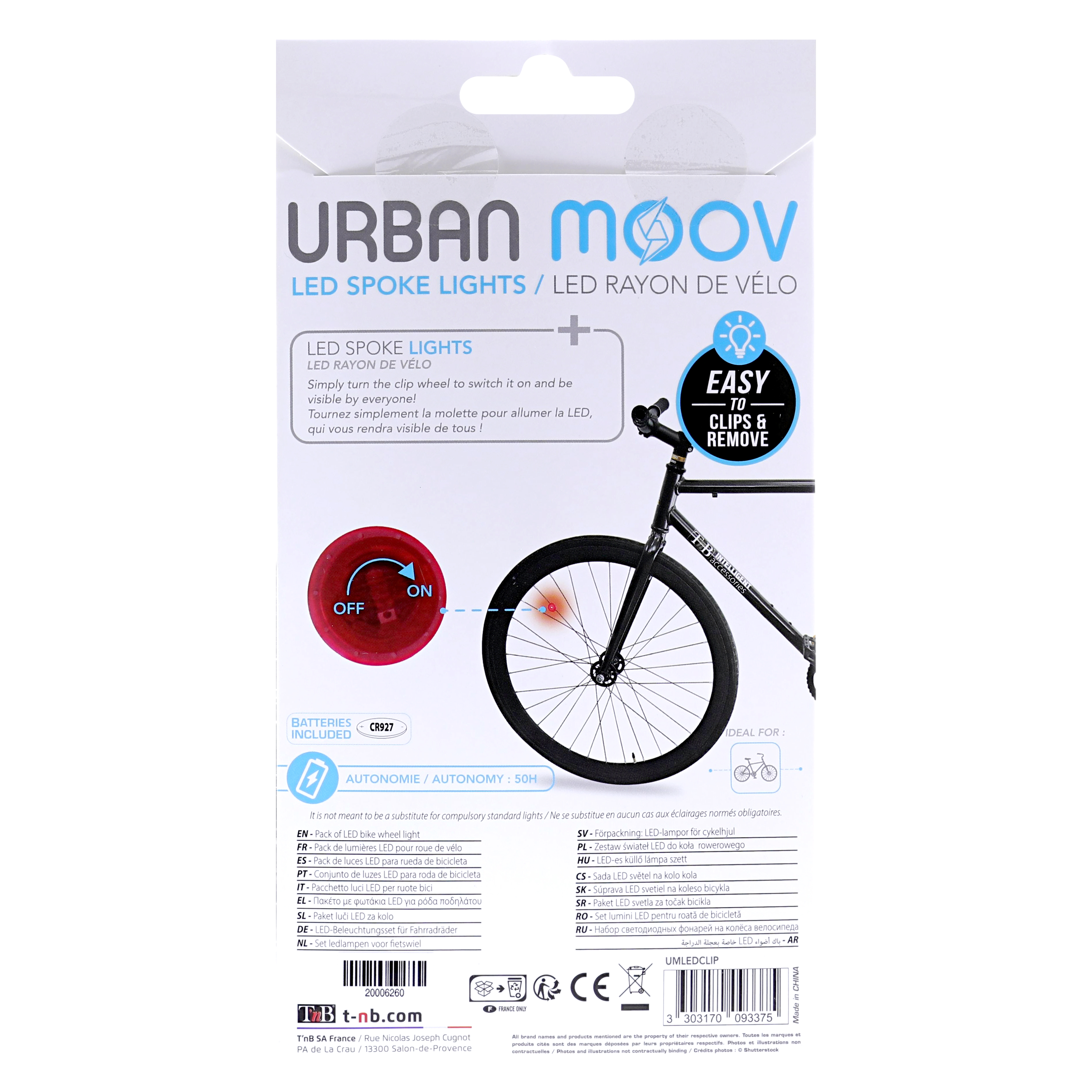 Pack of 2 LEDs for bicycle wheels11