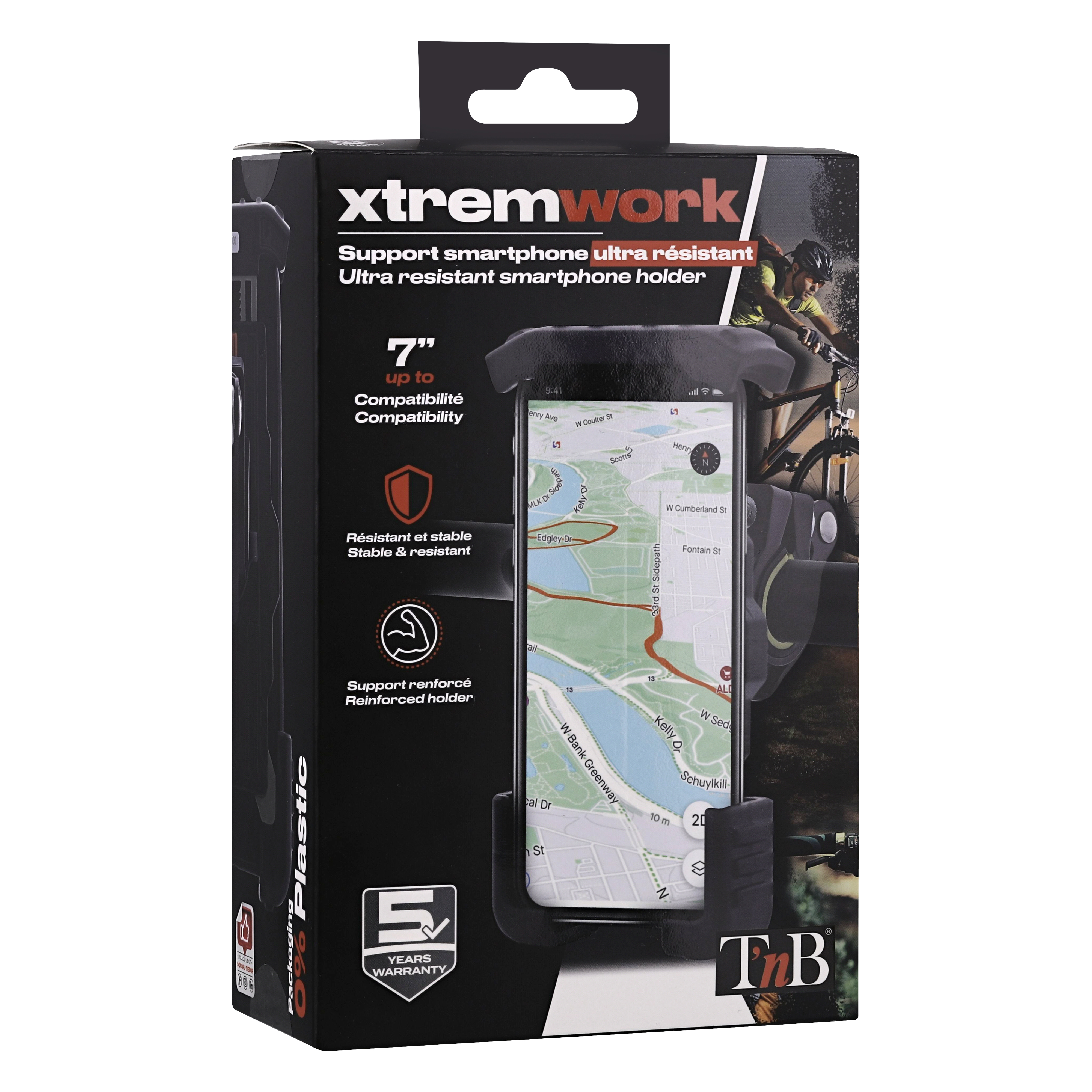 Support smartphone pour guidon résistant XTREMWORK8