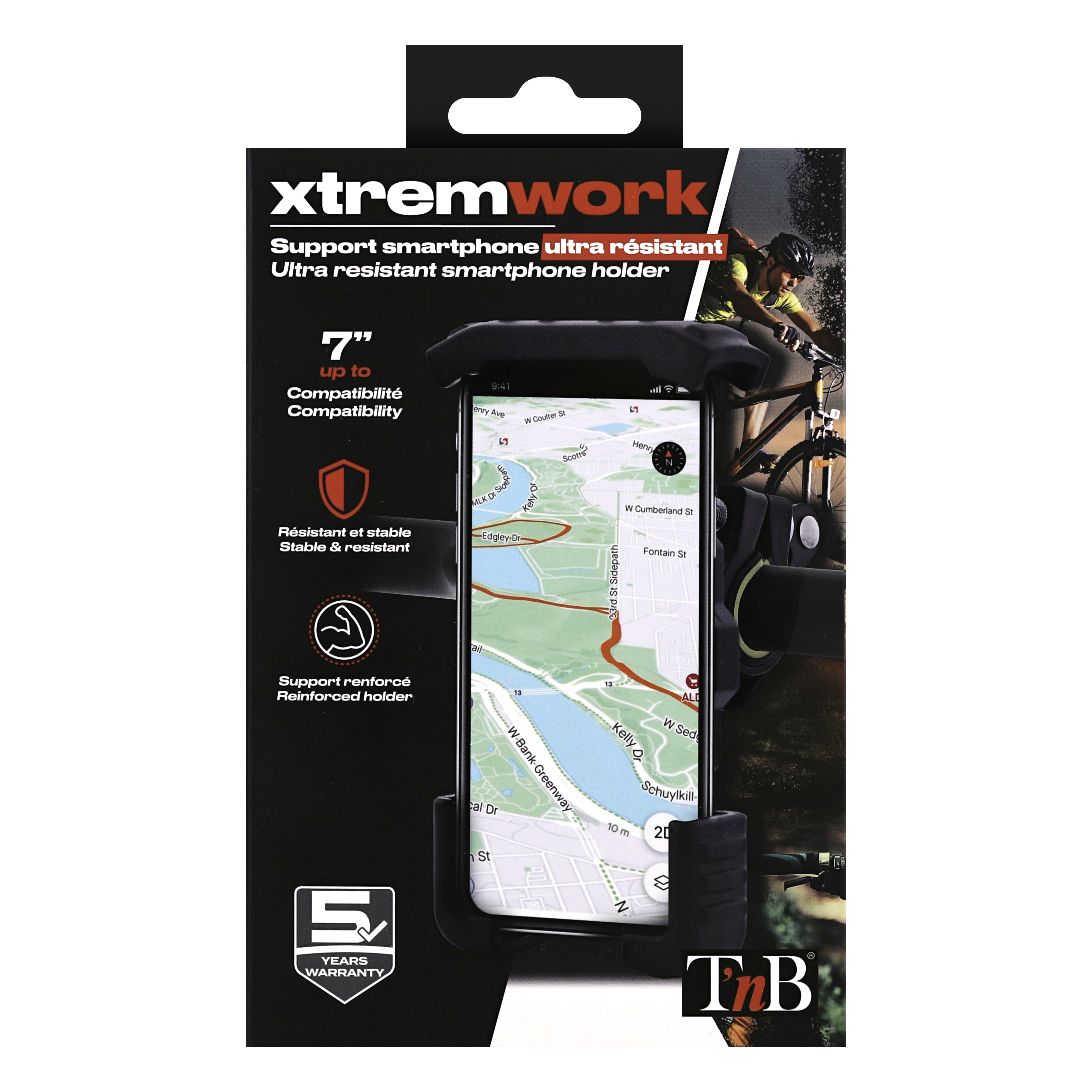 Support smartphone pour guidon résistant XTREMWORK9