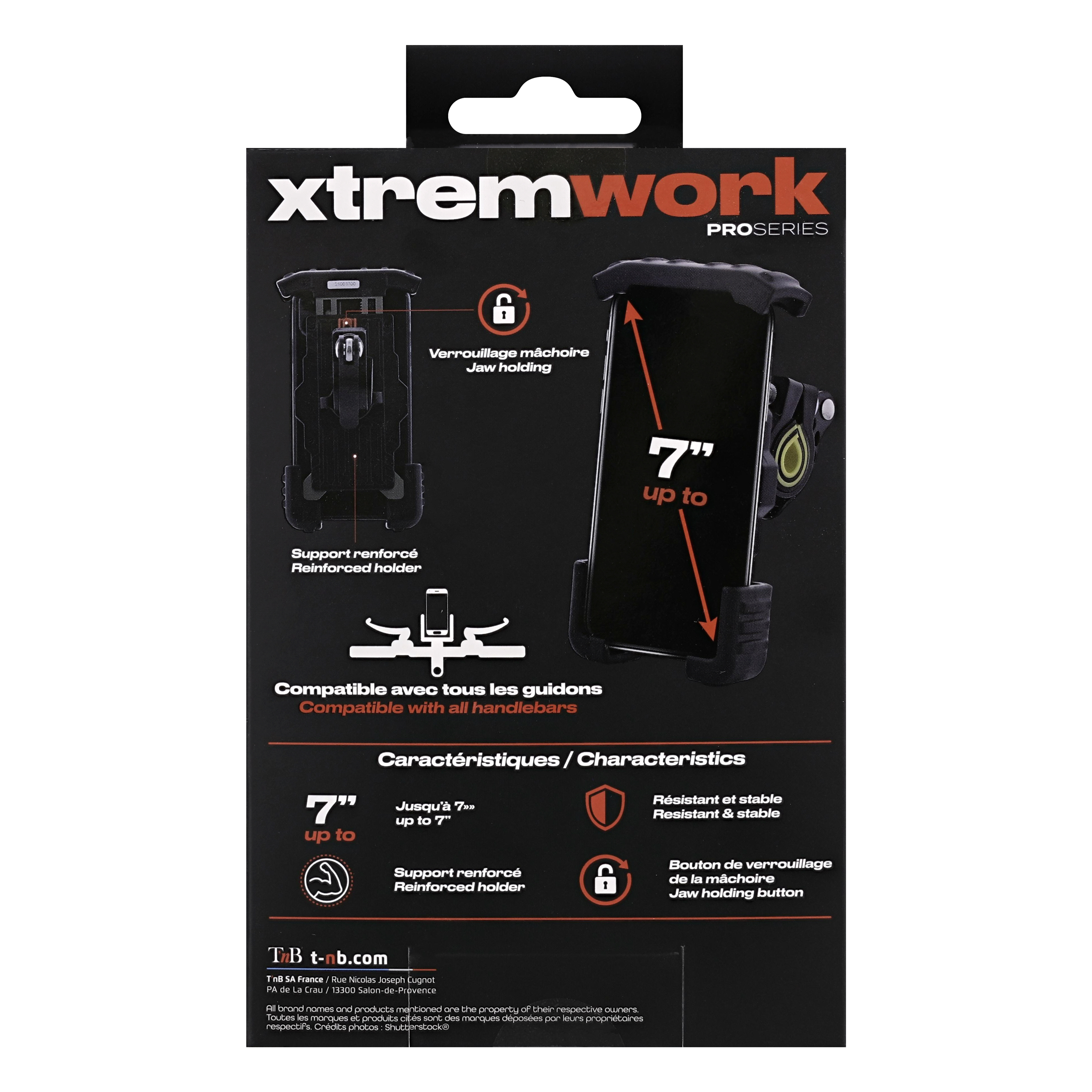 Support smartphone pour guidon résistant XTREMWORK10