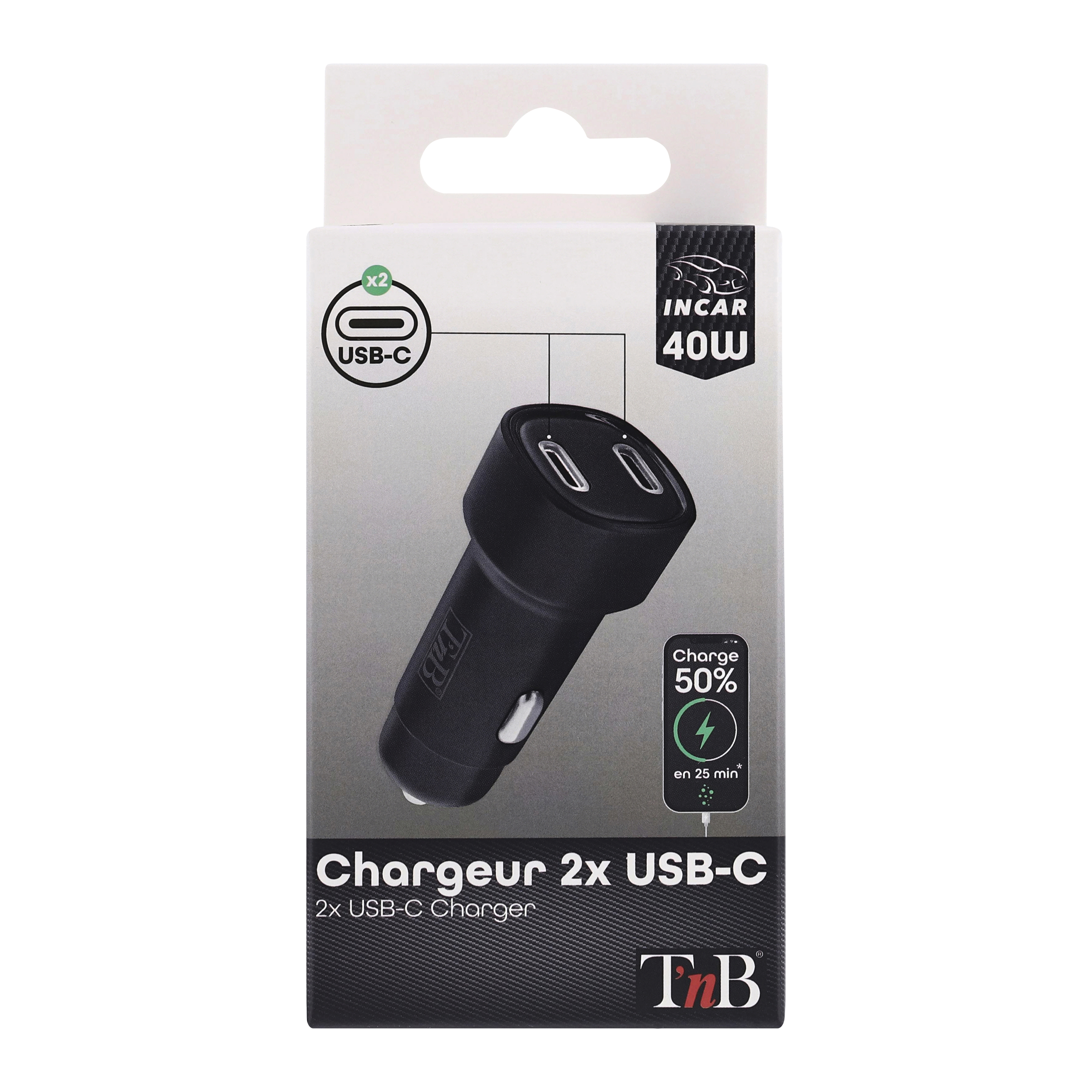 2XType-C 40W Premium Car Charger5