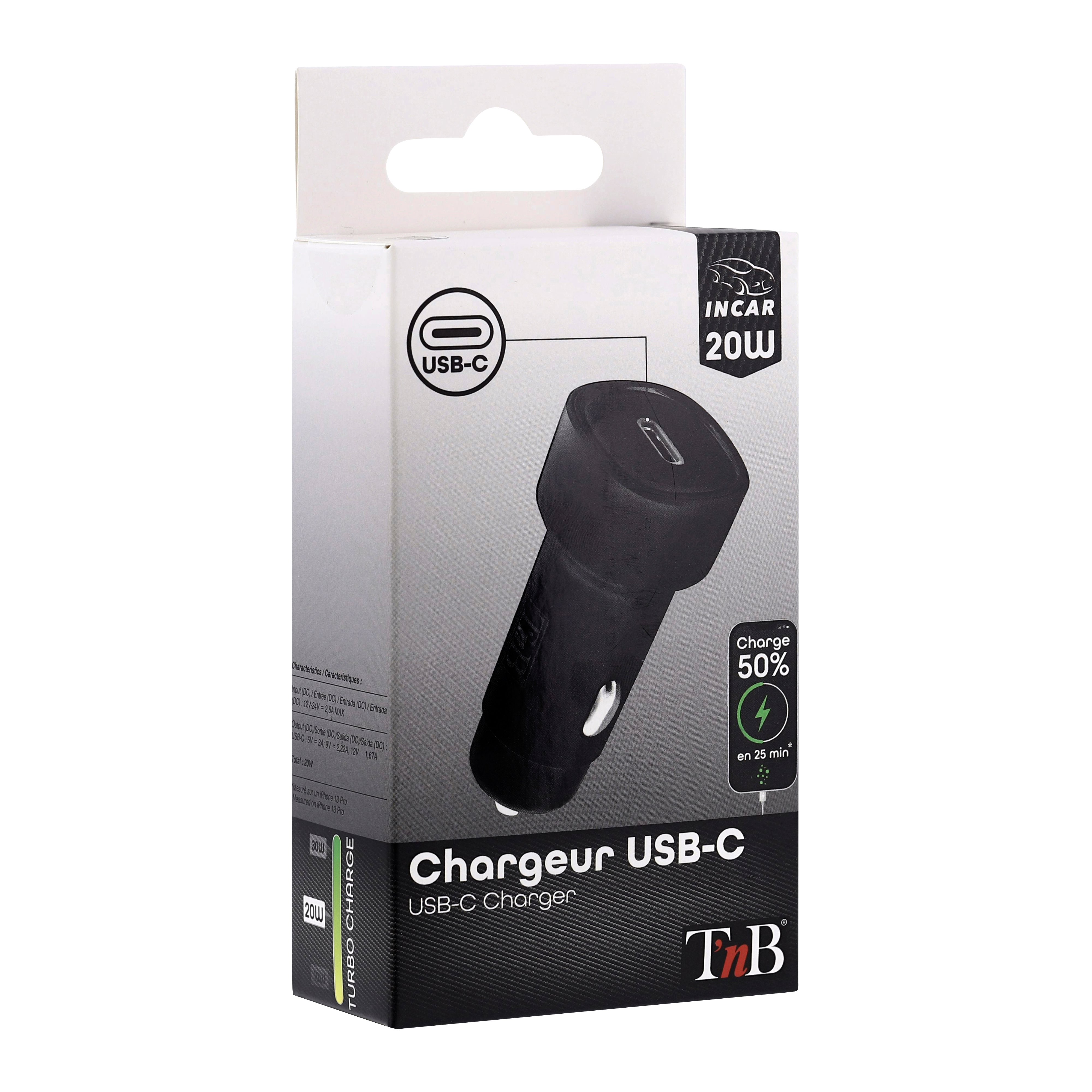 Chargeur allume-cigares 1XType-C 20W compact6