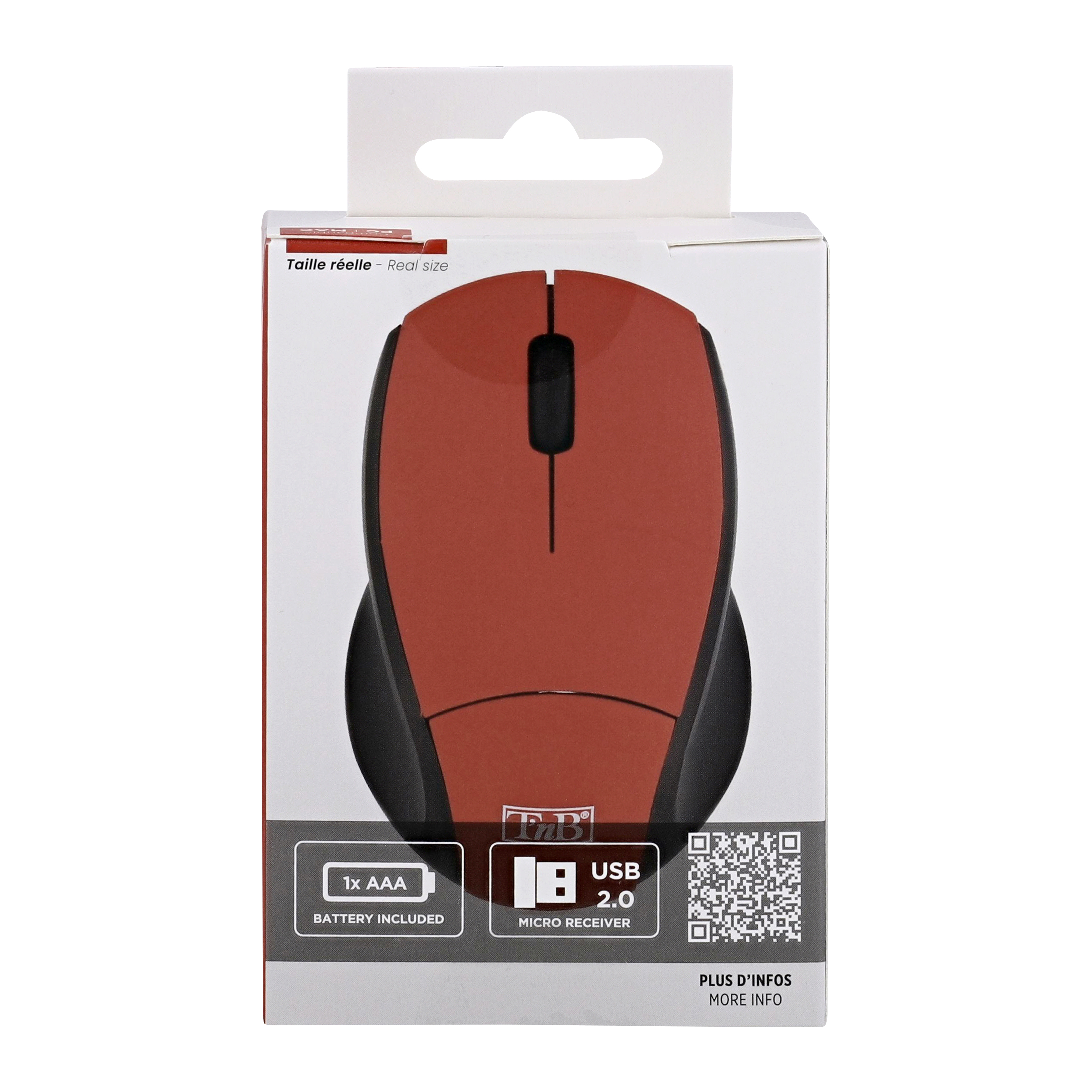 Souris sans fil MINY rouge12