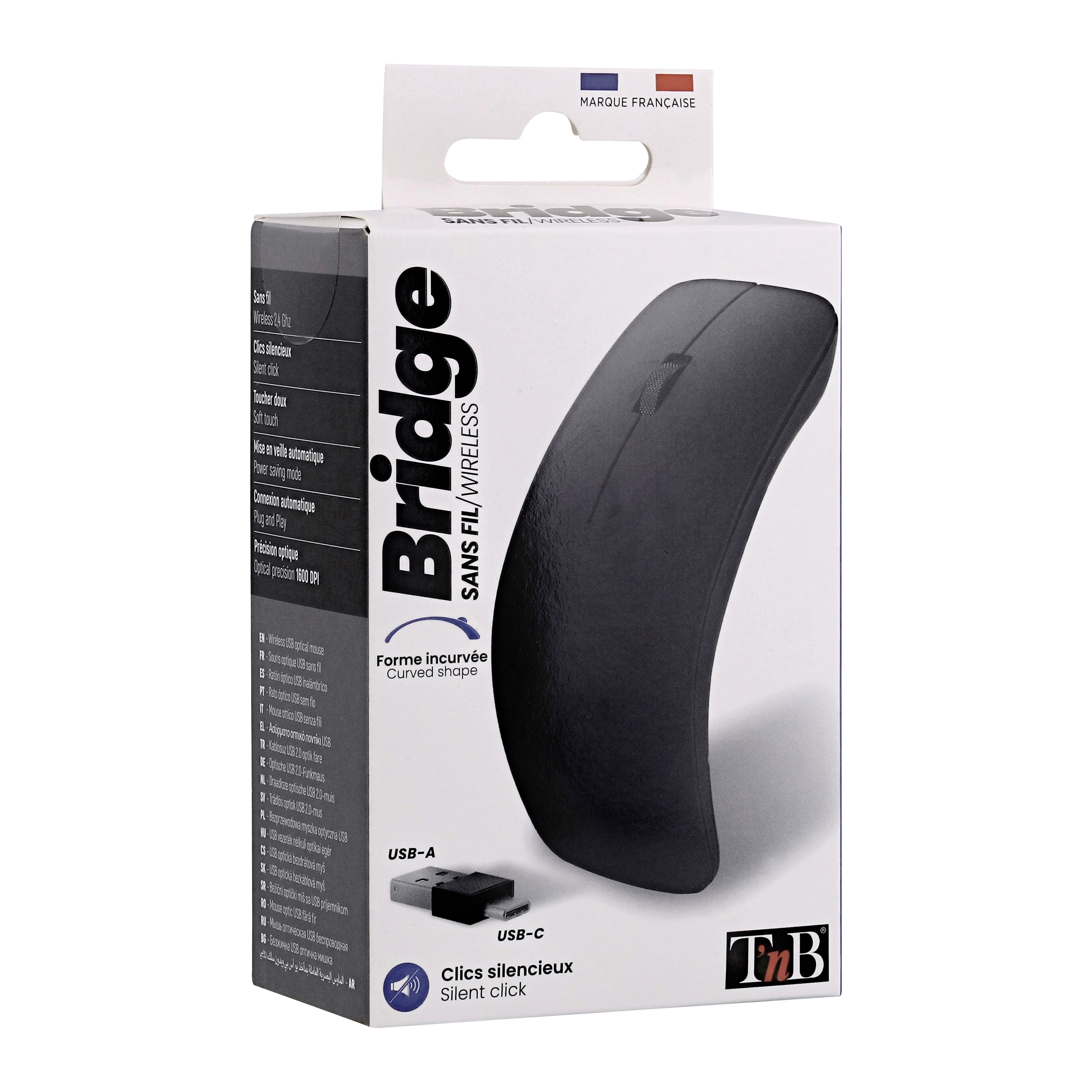 Souris sans fil design - BRIDGE noire6