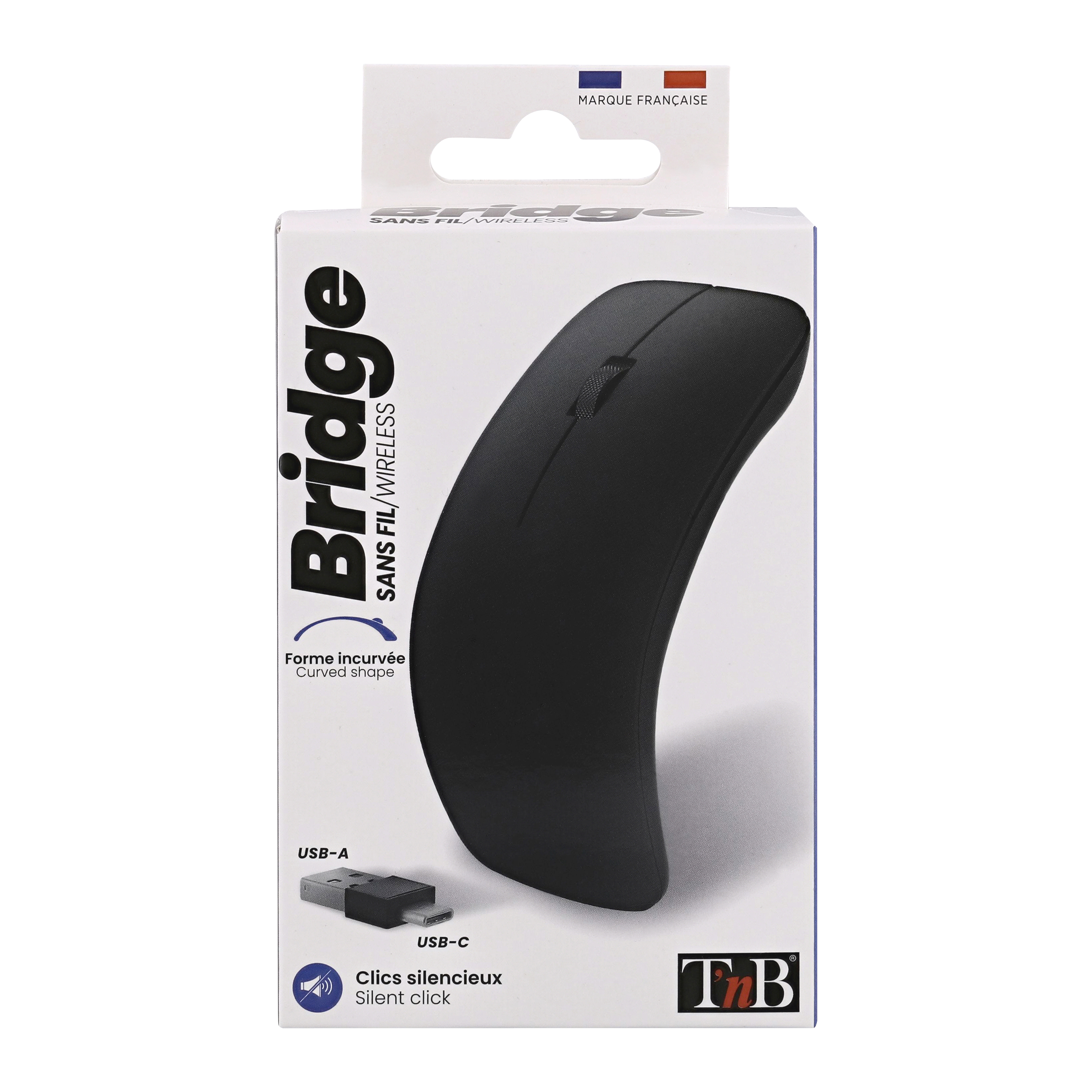 Souris sans fil design - BRIDGE noire7