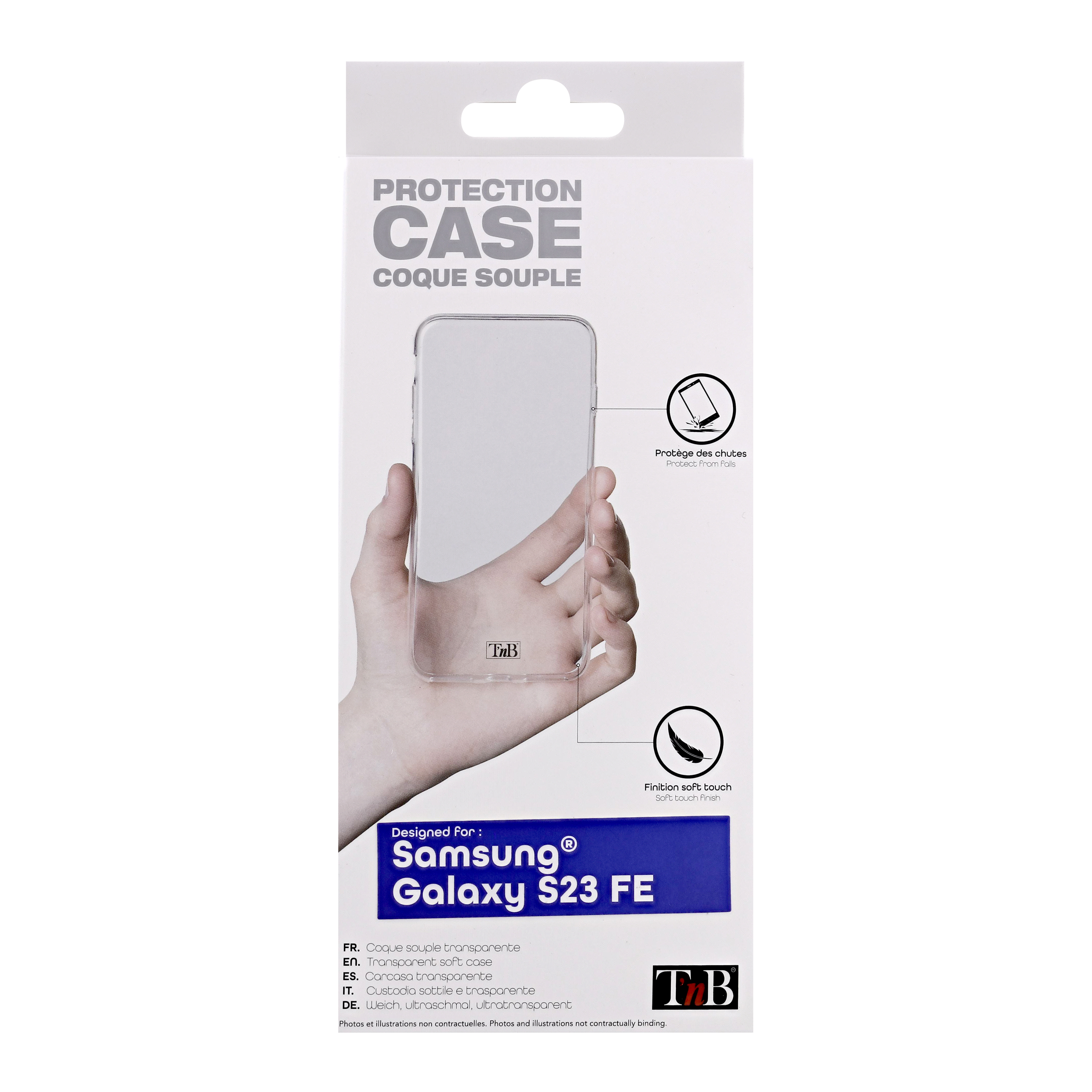 Coque souple transparente pour Samsung Galaxy S23 Fan Édition1