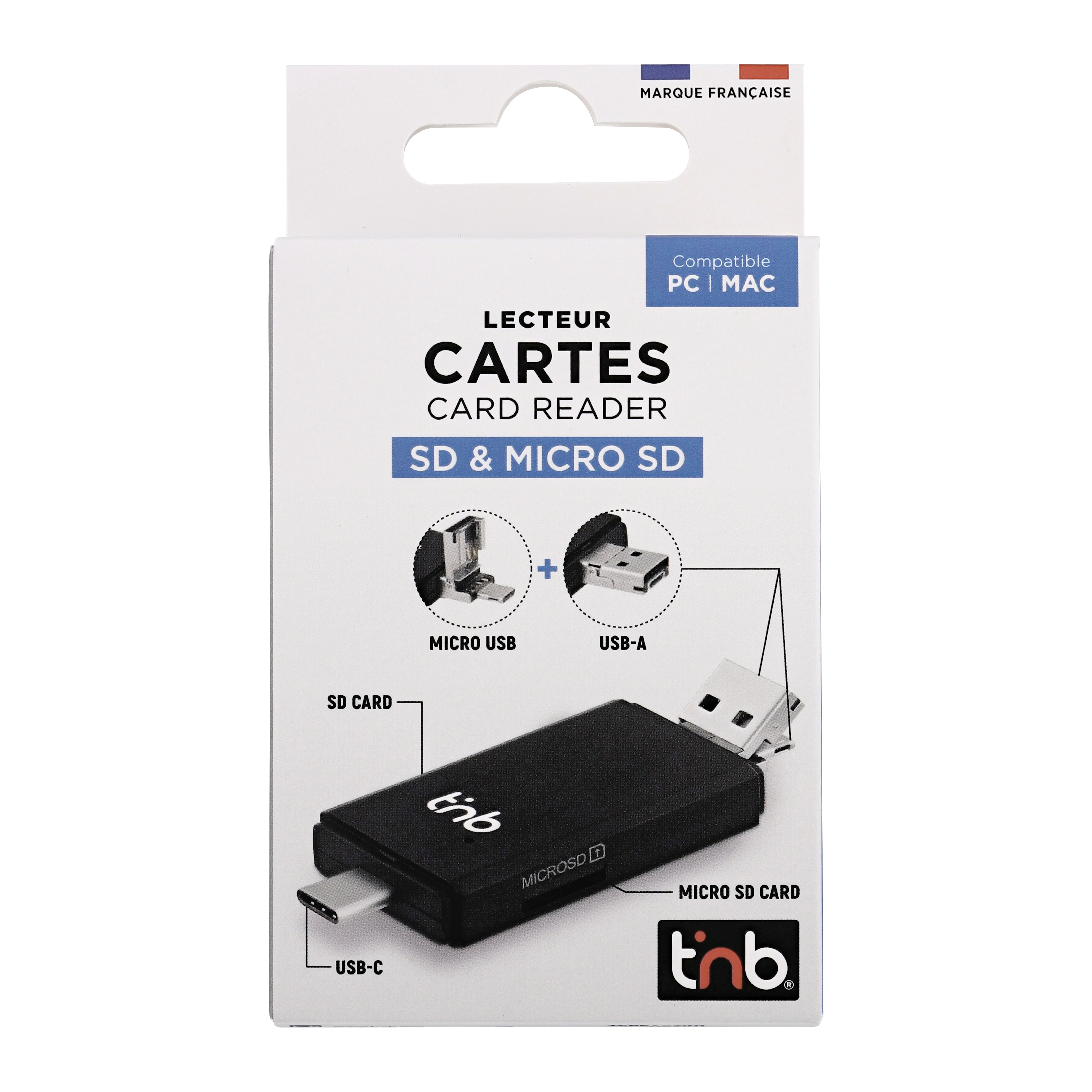 Lecteur 3 en 1 carte SD et micro SD5