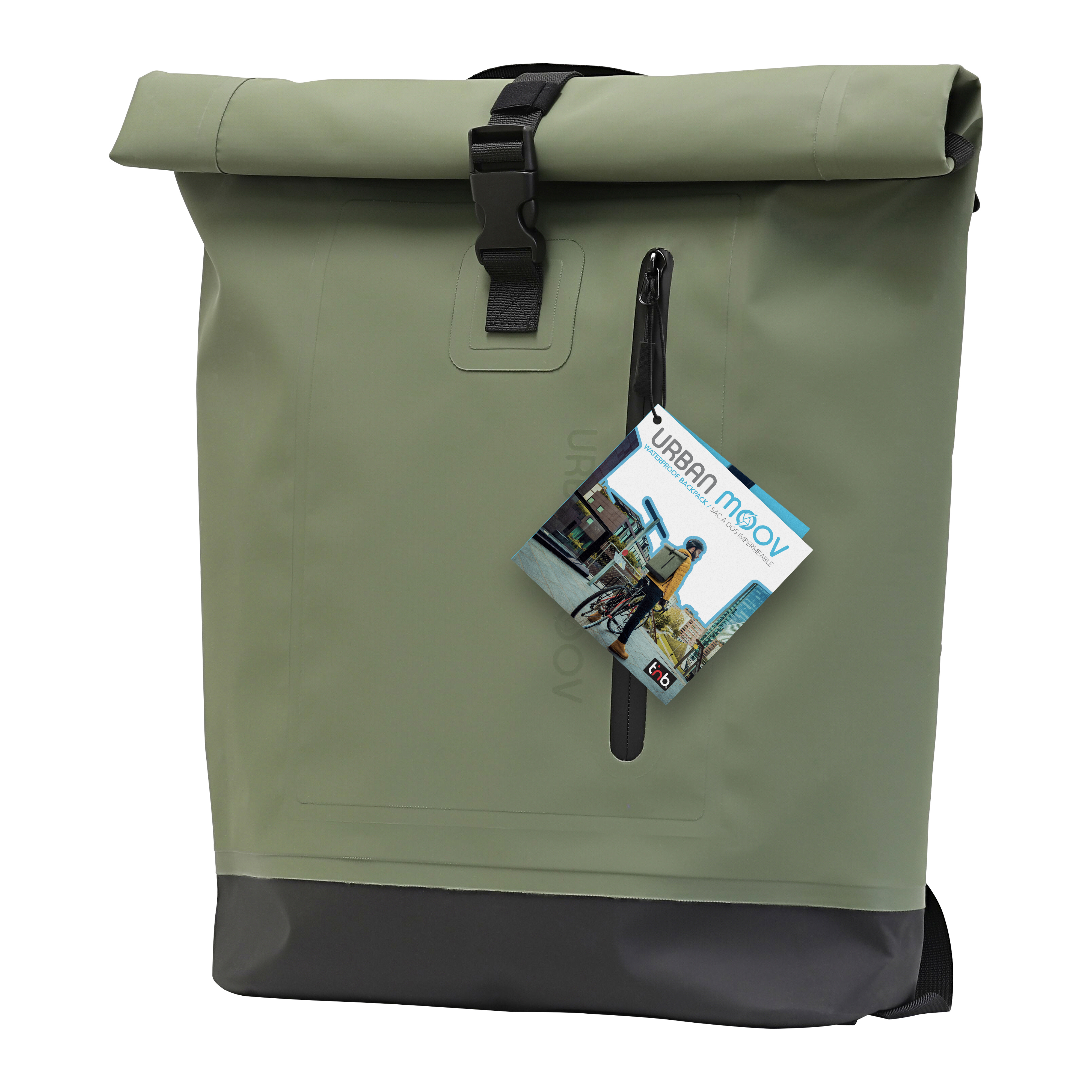 Sac à dos rollup imperméable 20-25L VERT8