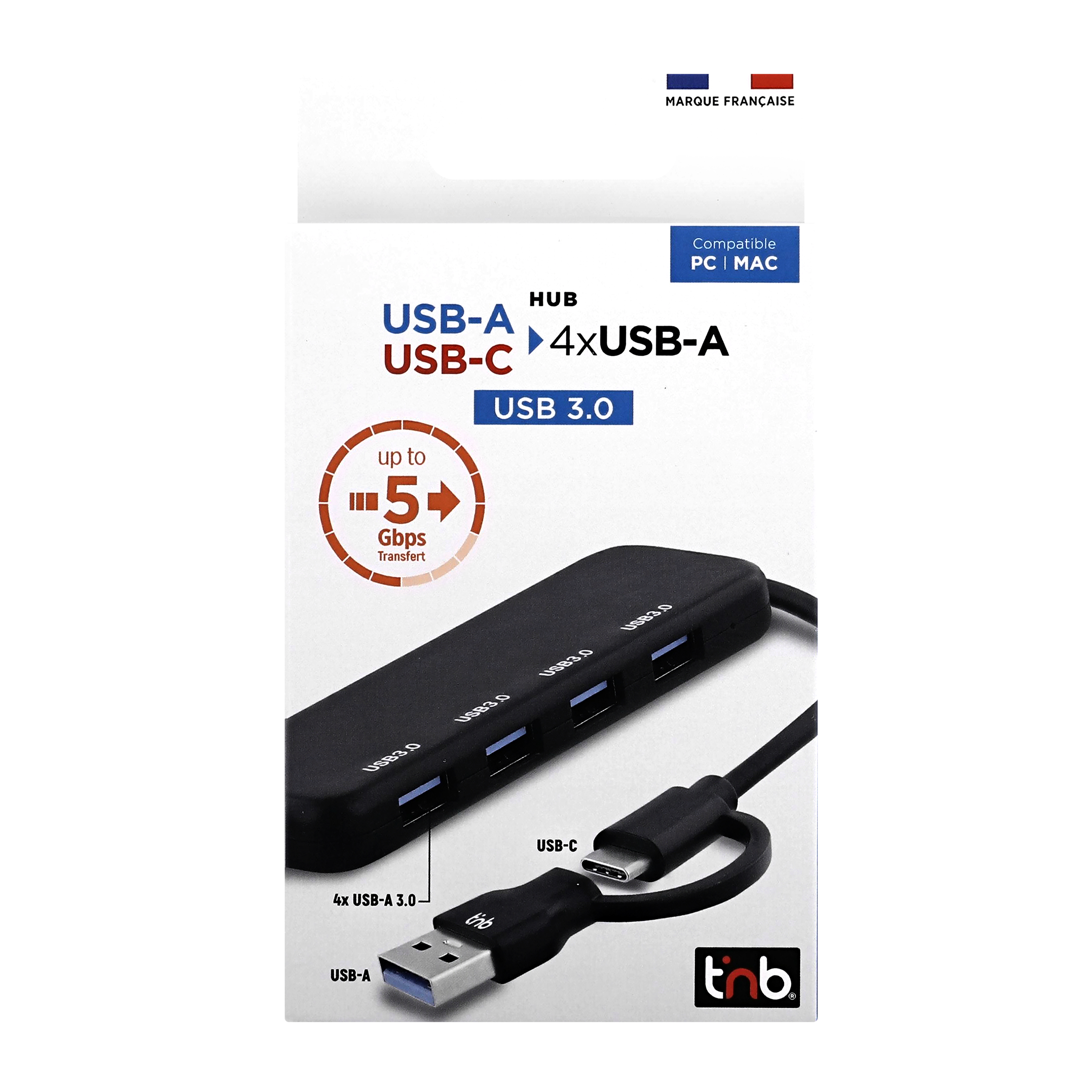 4-port USB-A 3.0 HUB4