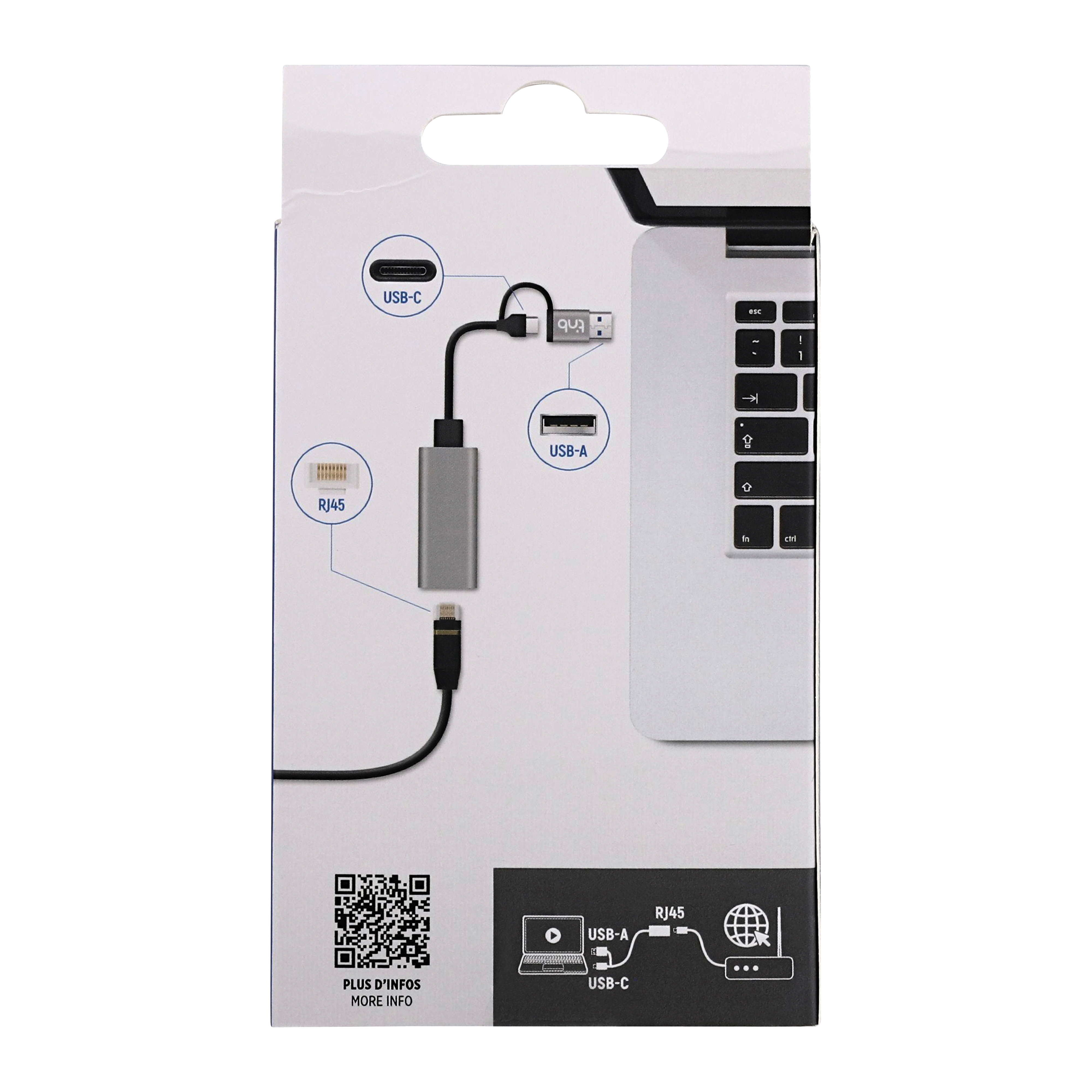 Adaptateur USB-C & USB-A vers RJ45 - 2.5GBPS6