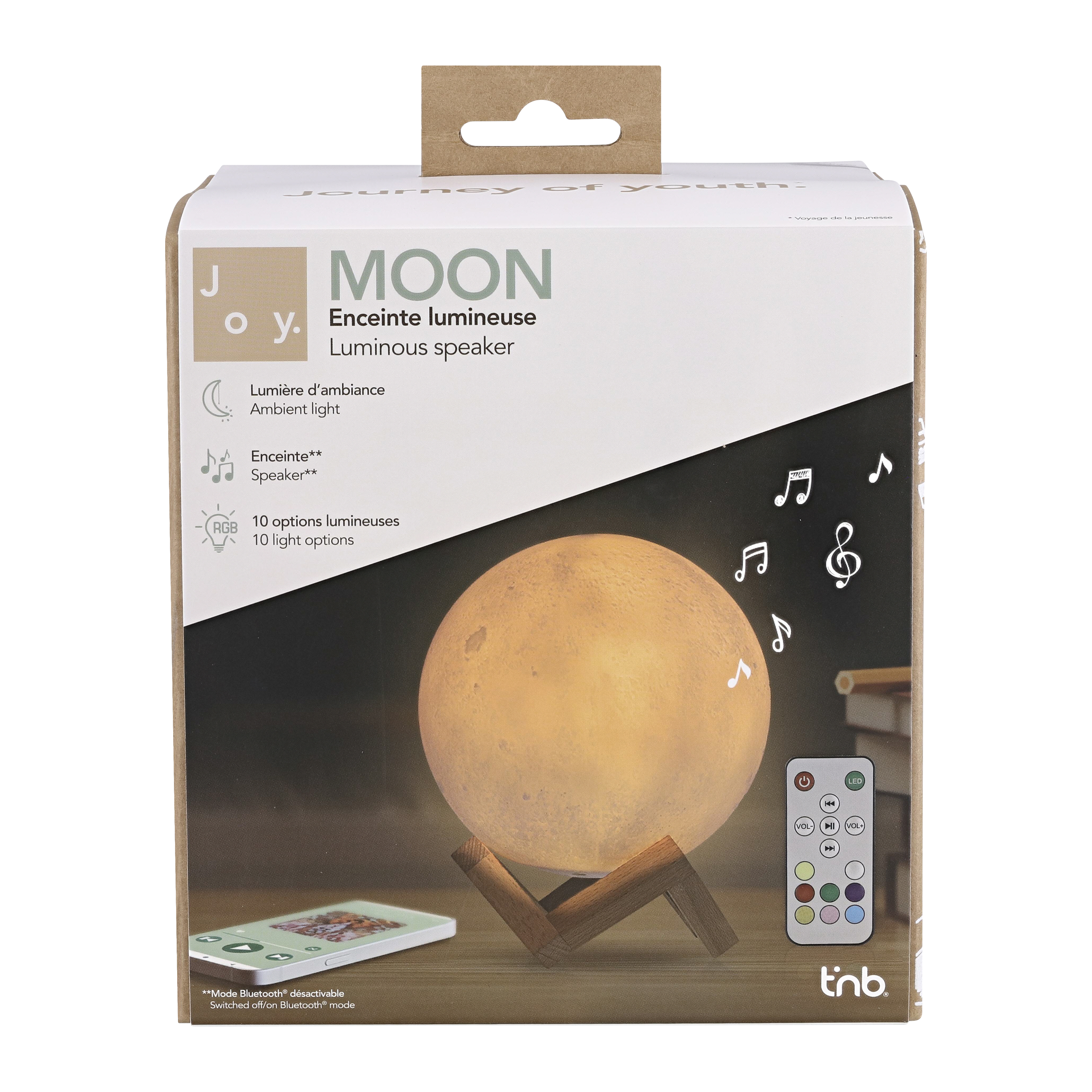 Enceinte Bluetooth Lumineuse design MOON6