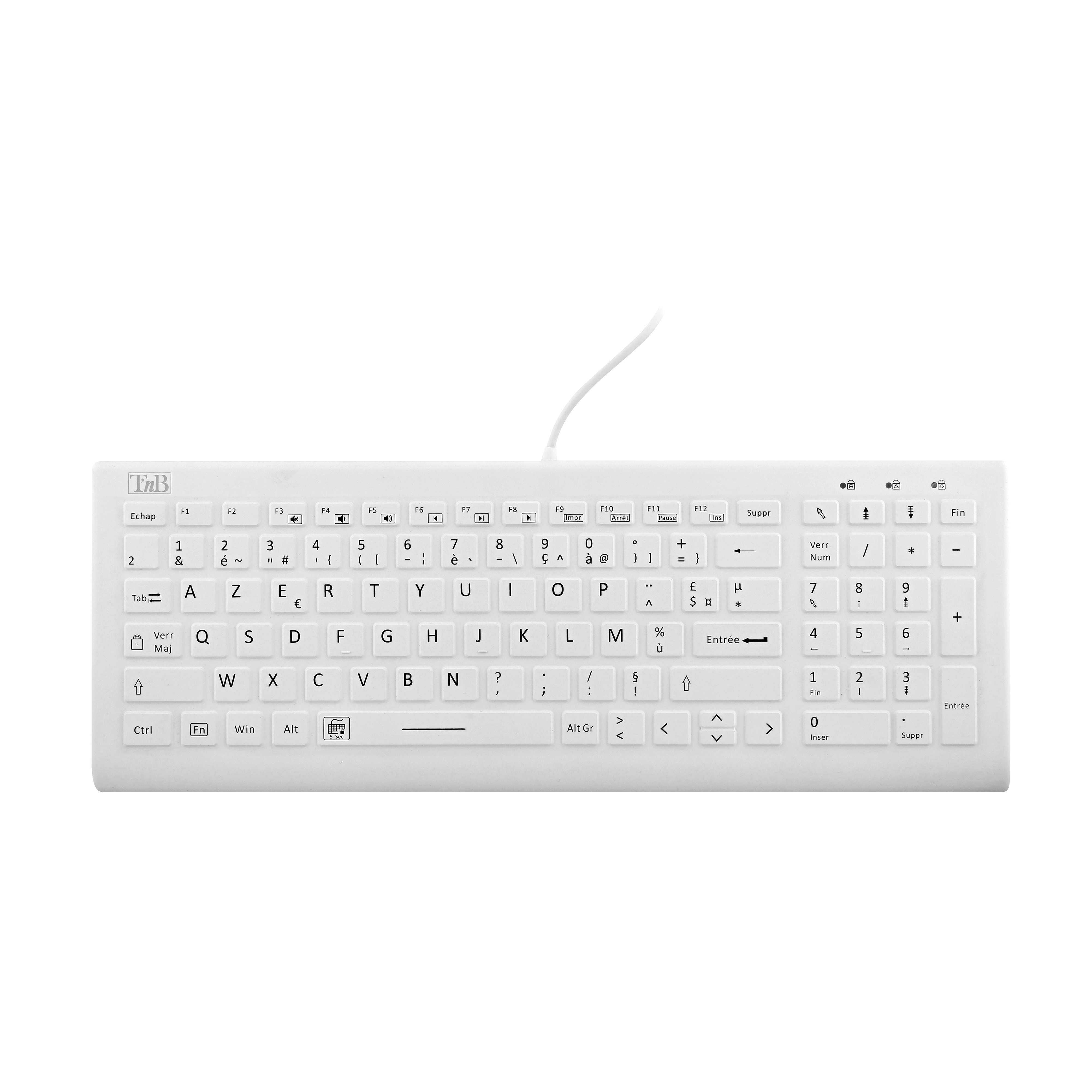 Clavier filaire médical IP68 - AZERTY (FR)1